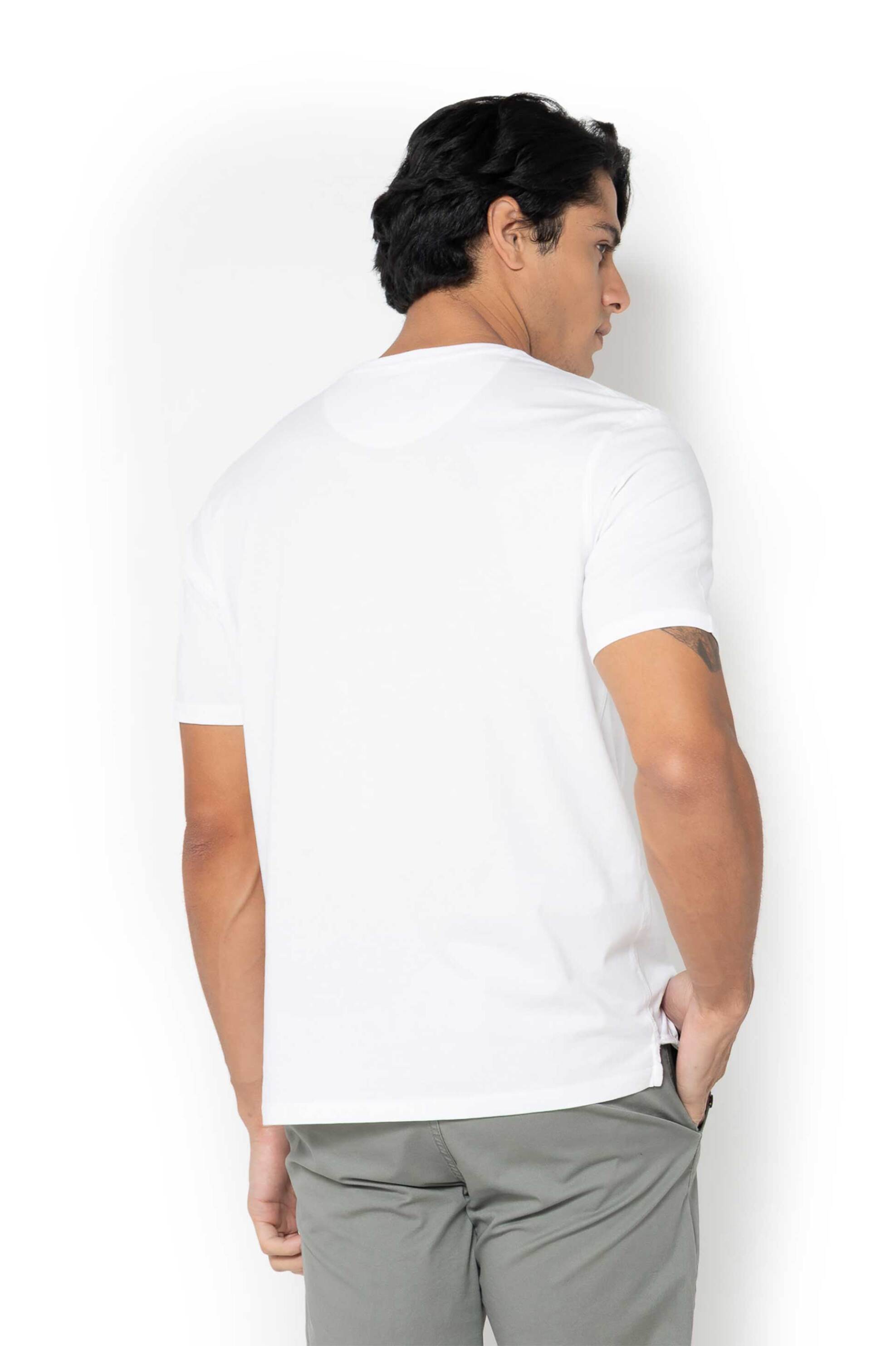 The Bostonians Ανδρικό T-Shirt με Graphic Logo Print Regular Fit - Ts1286N Λευκό
