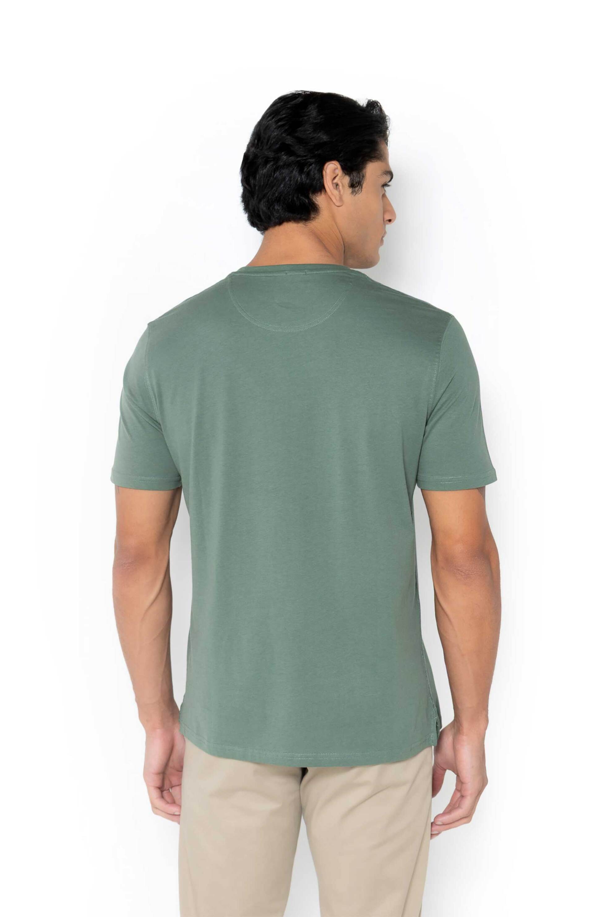 The Bostonians Ανδρικό T-Shirt με Graphic Logo Print Regular Fit - Ts1286N Χακί