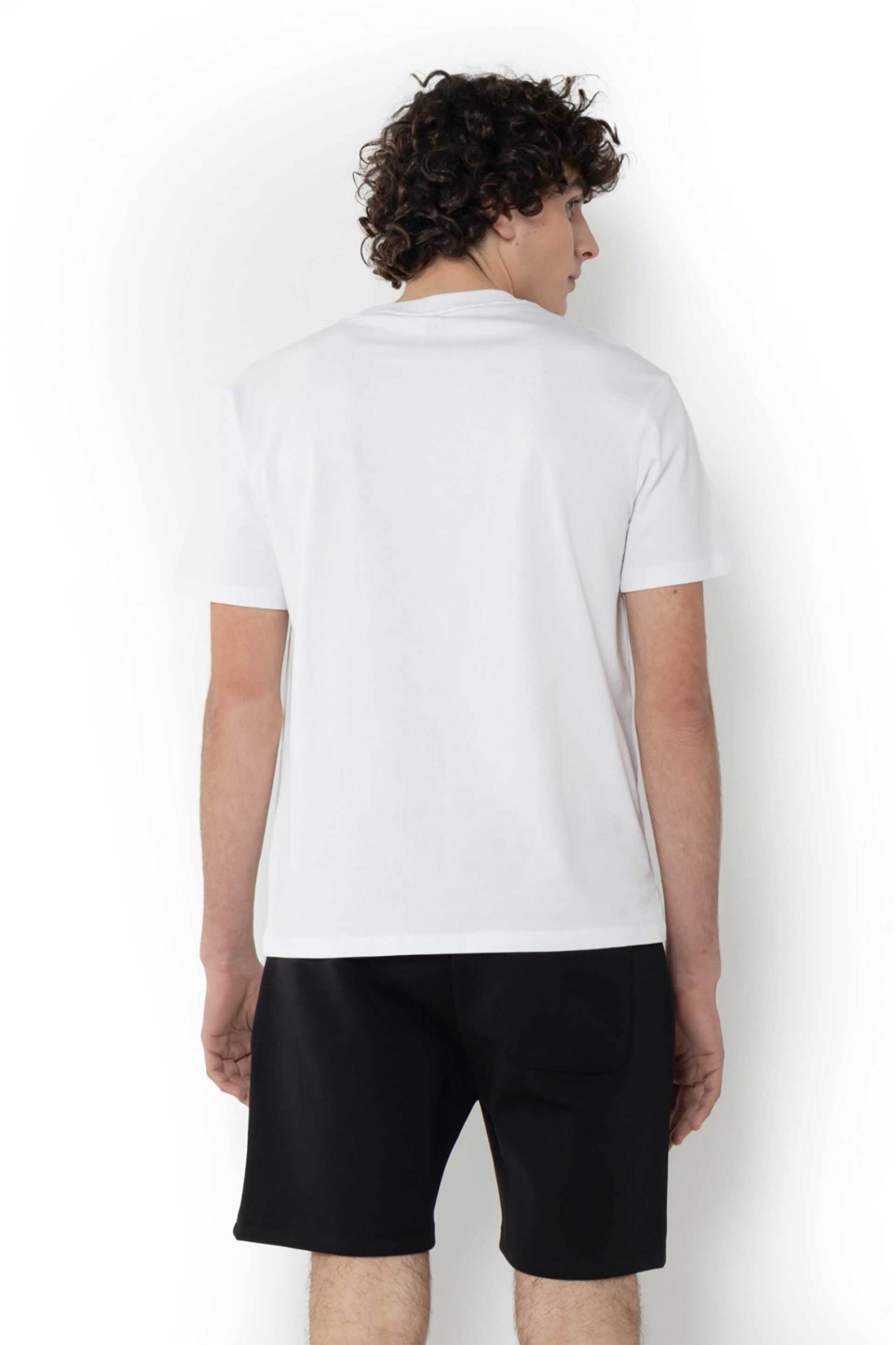 The Bostonians Ανδρικό T-Shirt με Raphic Print Regular Fit Boston - Ts1304 Λευκό