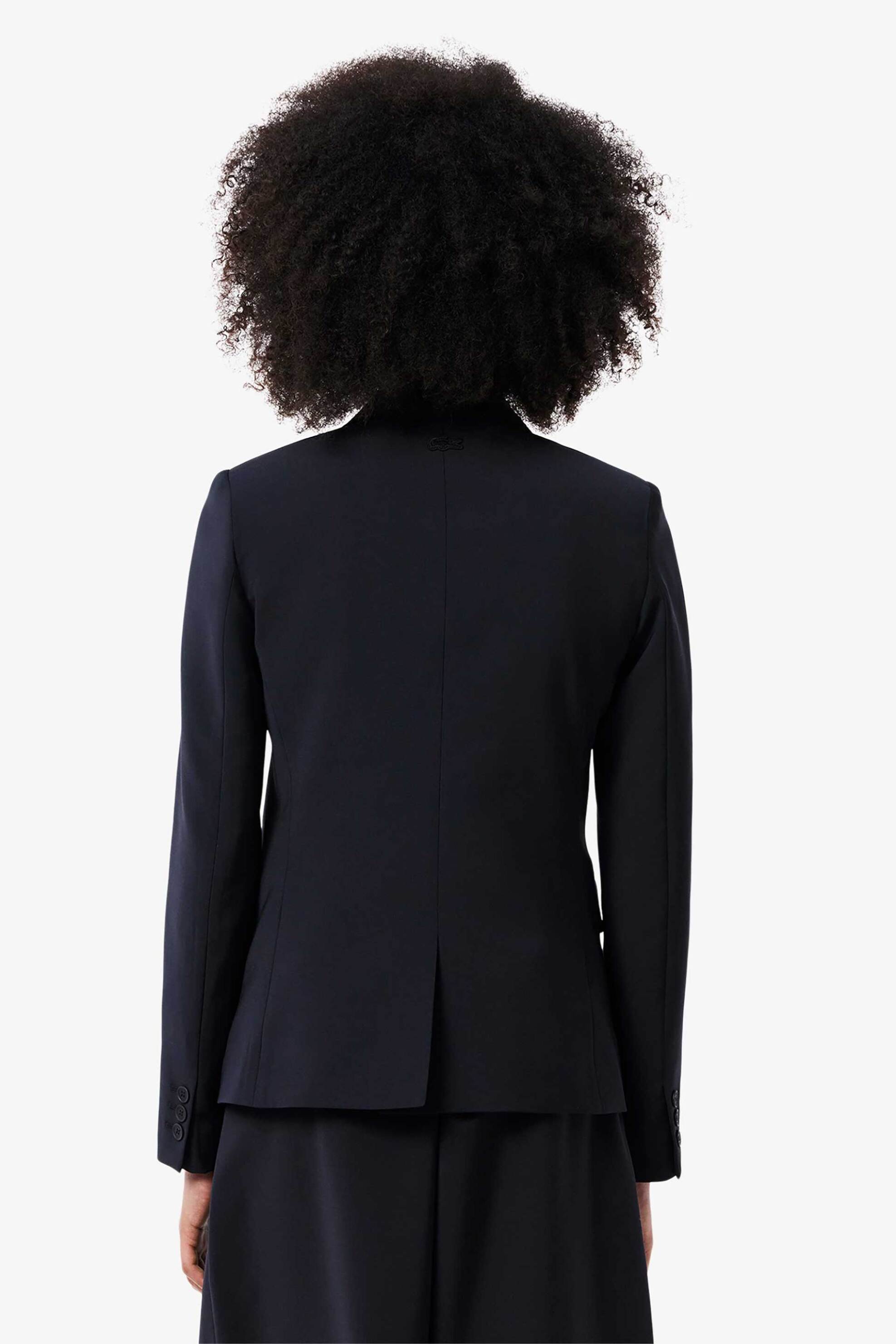 Lacoste γυναικείο σακάκι με κεντημένο λογότυπο Slim Fit - VF4244-00 Μπλε Σκούρο φωτογραφία