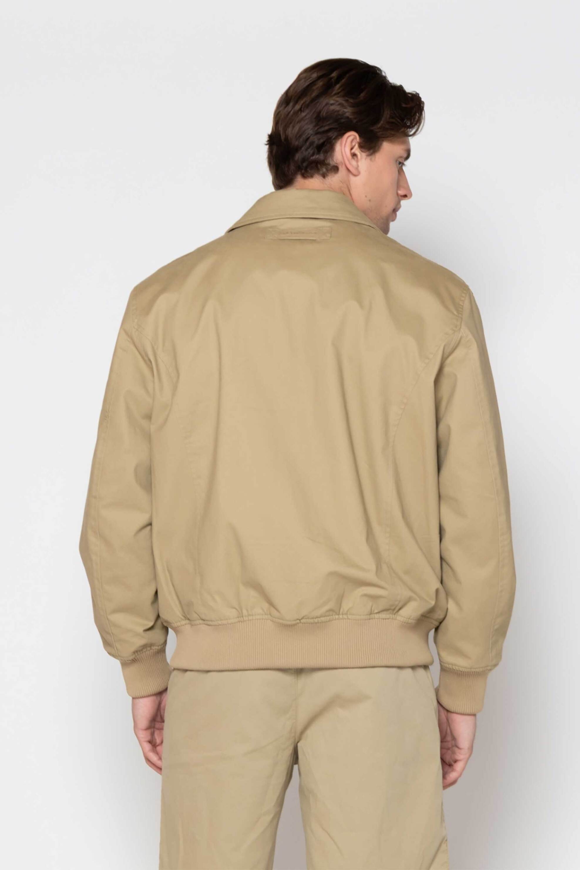 The Bostonians Ανδρικό Bomber Jacketμε Γιακά Regular Fit - W20265 Μπεζ