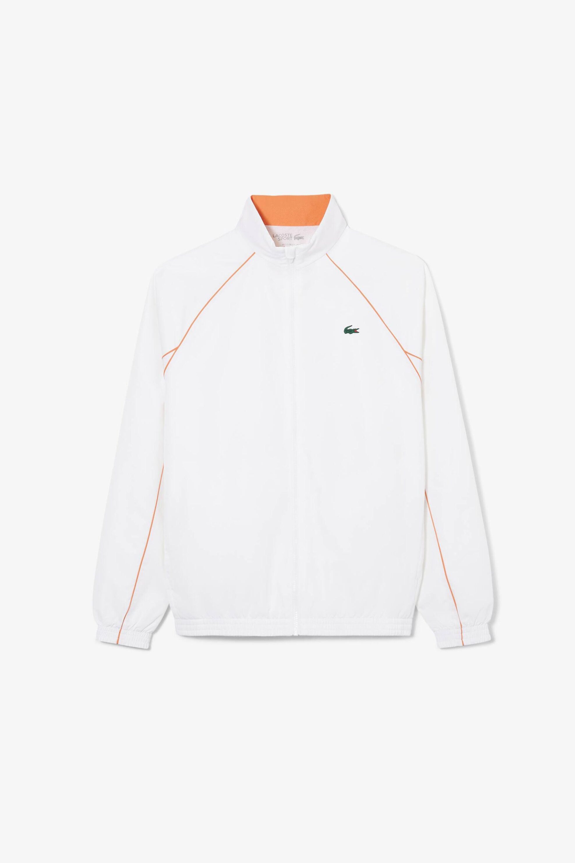 Lacoste Σετ Ανδρική Φόρμα Αδιάβροχη με Contrast Ρίγα Και Λογότυπο Regular Fit - Wh0265 Λευκό