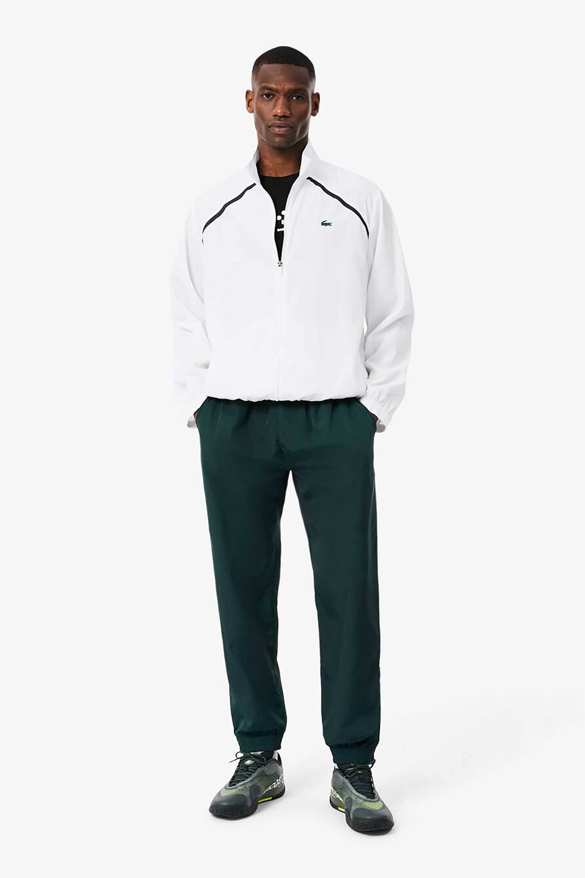 Lacoste σετ ανδρική φόρμα με λογότυπο Relaxed Fit "Tennis x Daniil Medvedev" - WH6927 Λευκό - Πράσινο