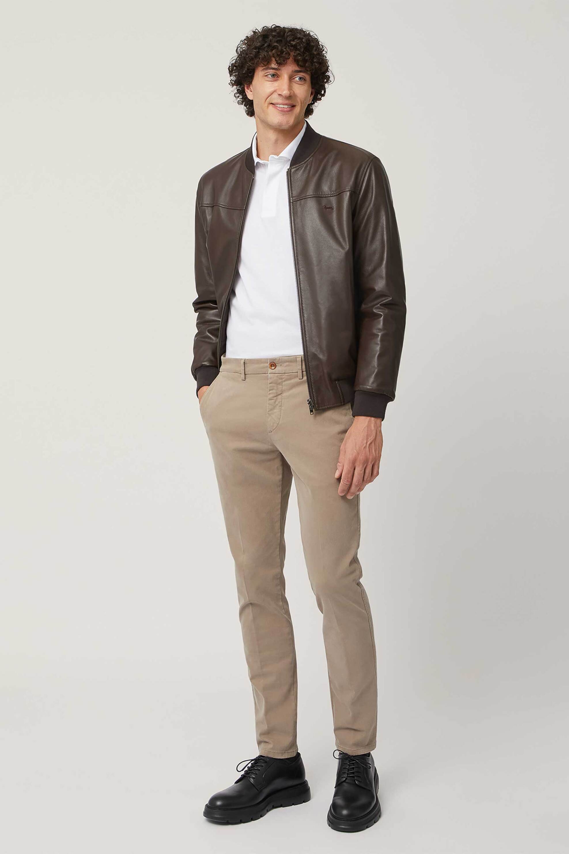 Harmont & Blaine ανδρικό chino παντελόνι Narrow Fit - WNM300053022 Μπεζ