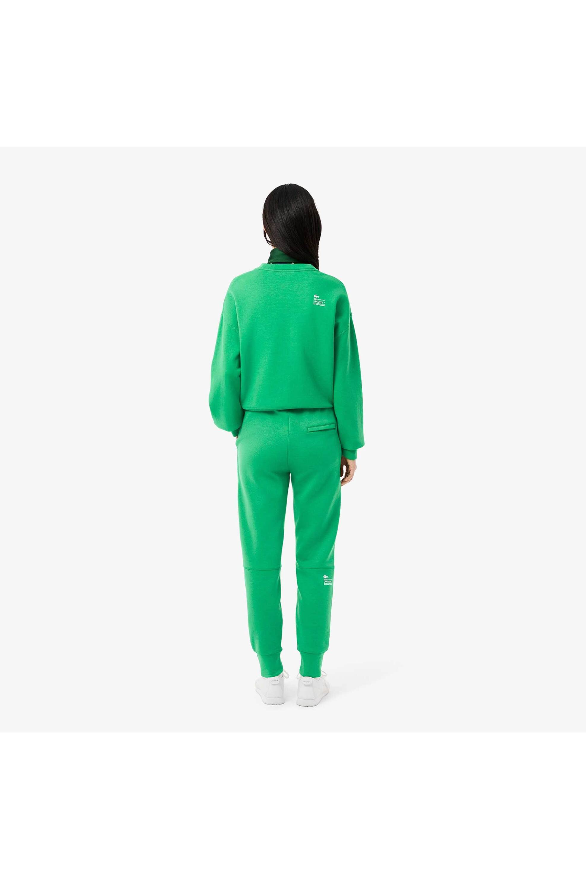 Lacoste γυναικείο παντελόνι φόρμας με λογότυπο Tapered Fit - XF0343 Πράσινο φωτογραφία