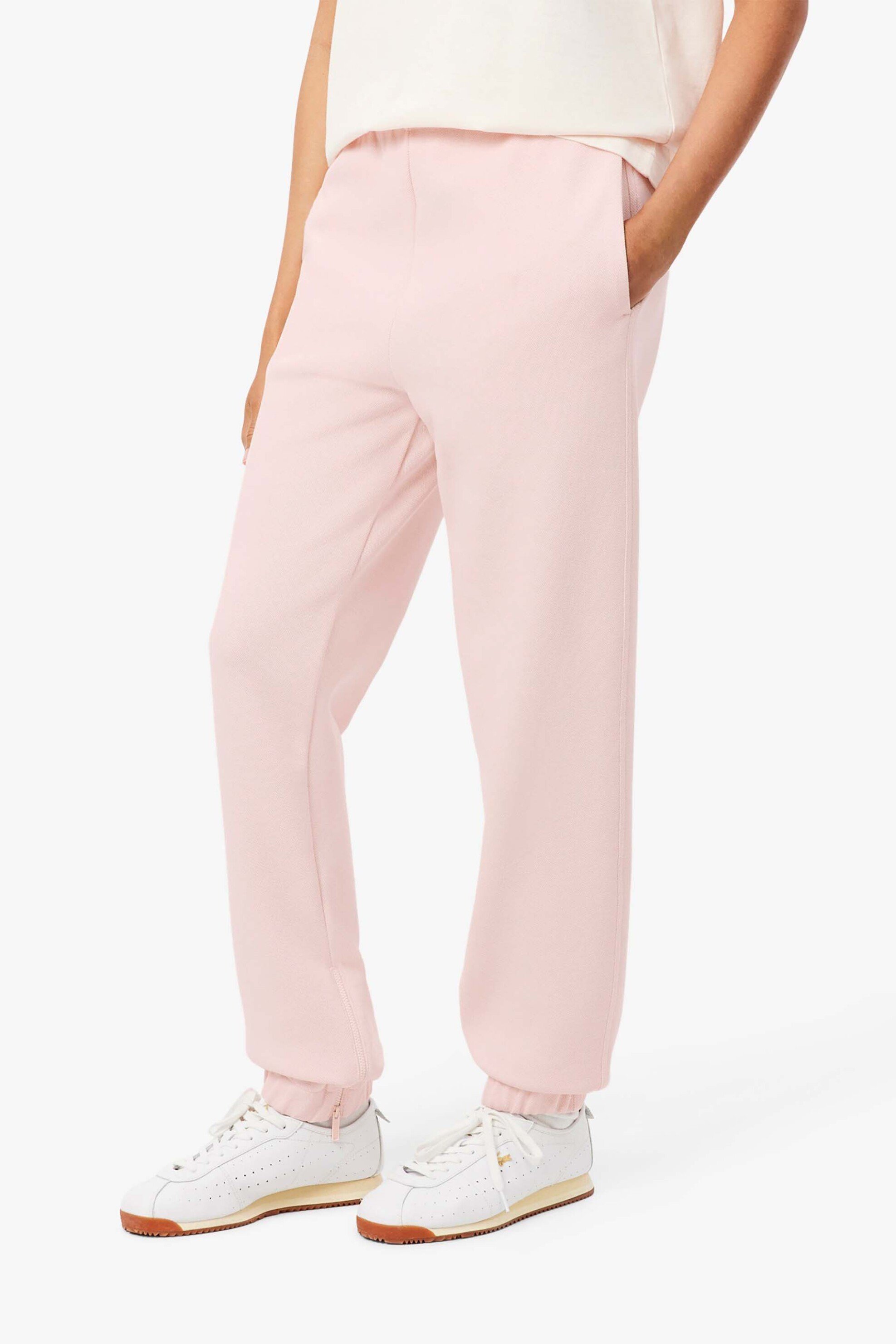 LACOSTE Lacoste γυναικείο παντελόνι φόρμας πικέ Straight Fit - XF5244-00 Ροζ Ανοιχτό - 2