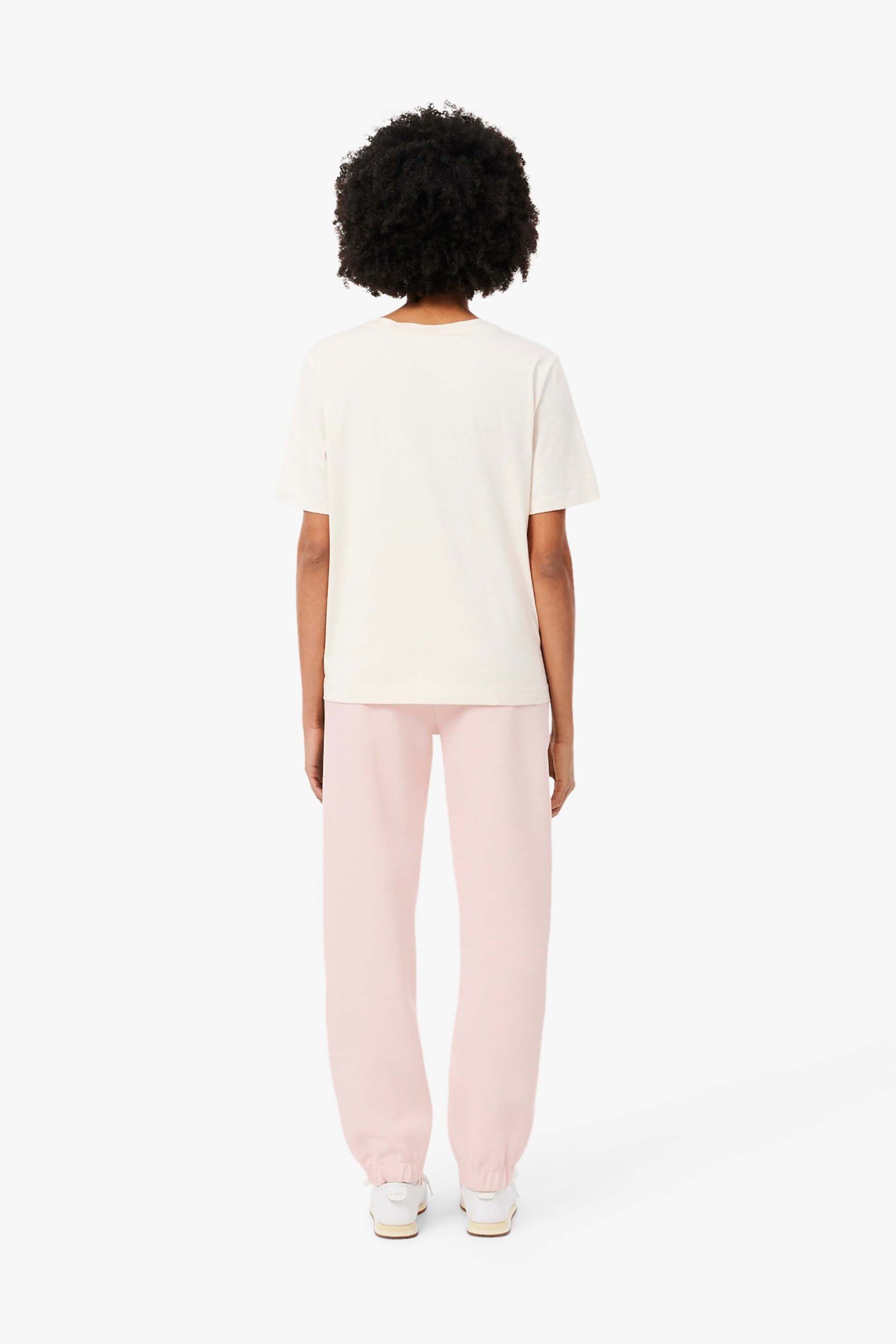 LACOSTE Lacoste γυναικείο παντελόνι φόρμας πικέ Straight Fit - XF5244-00 Ροζ Ανοιχτό - 4