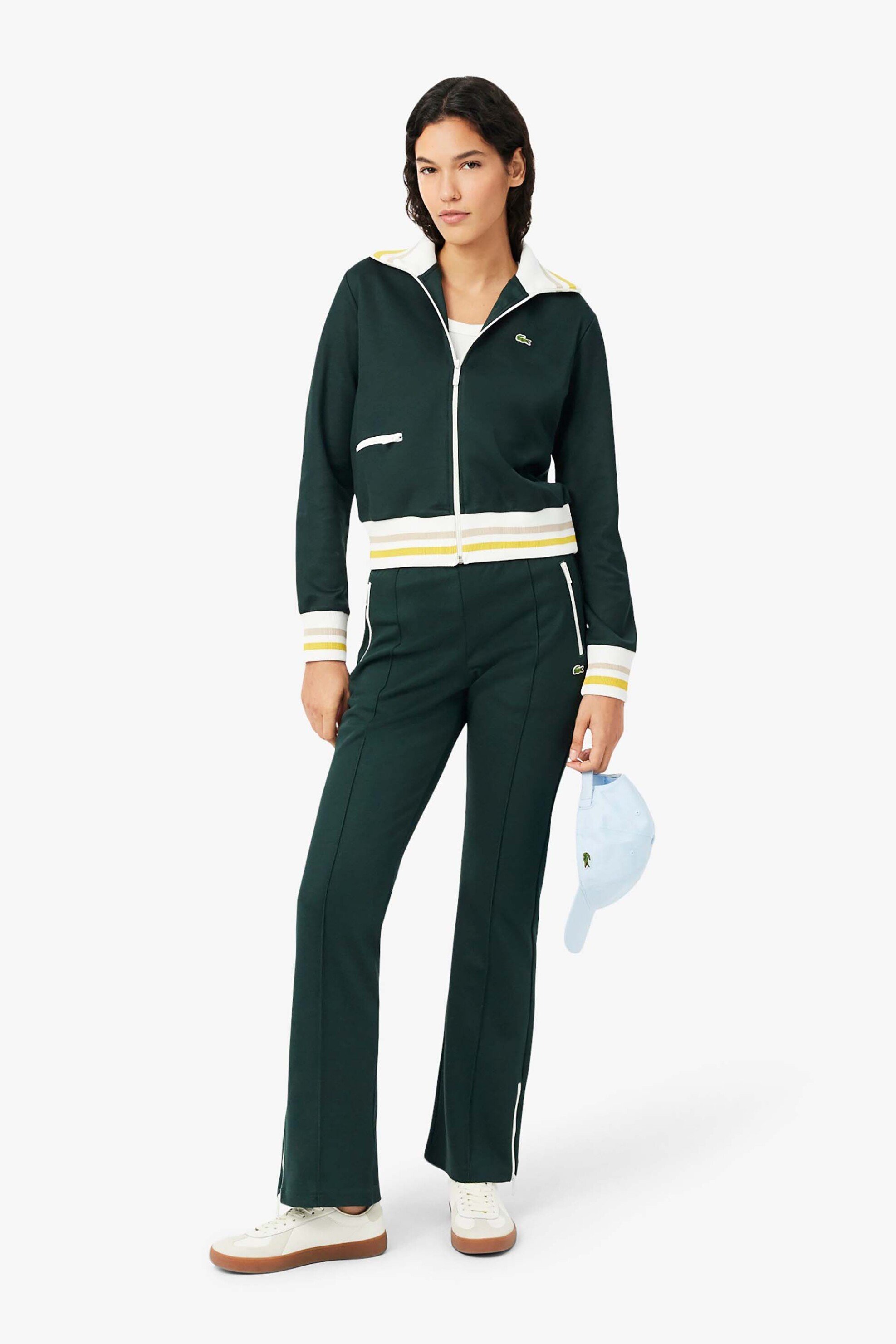 LACOSTE Lacoste γυναικείο παντελόνι φόρμας με κεντημένο λογότυπο Flared Fit - XF5253-00 Κυπαρισσί - 3