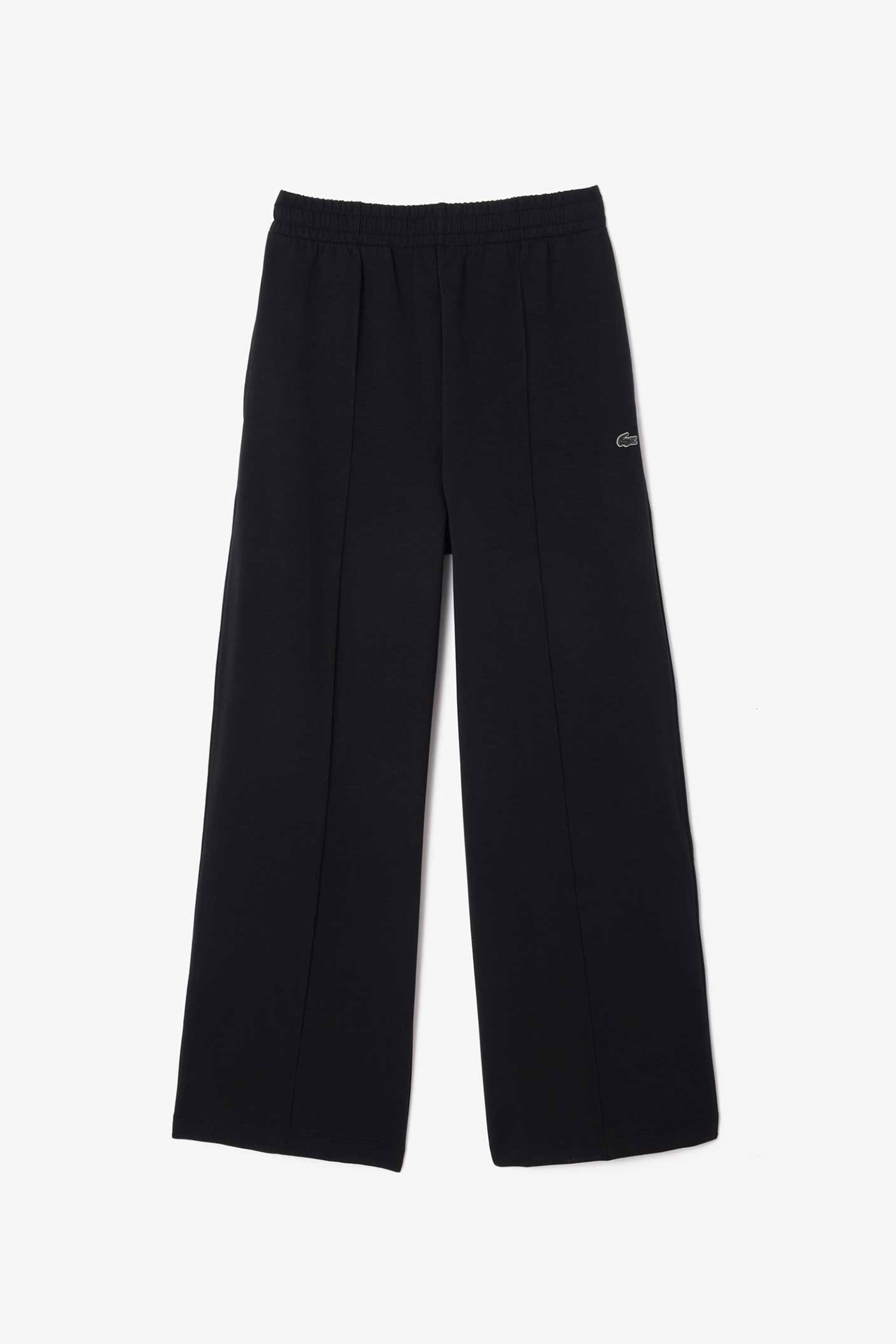 Lacoste γυναικείο παντελόνι φόρμας μονόχρωμο με ελαστική μέση και τσέπες μπροστά - XF7374 Μαύρο φωτογραφία