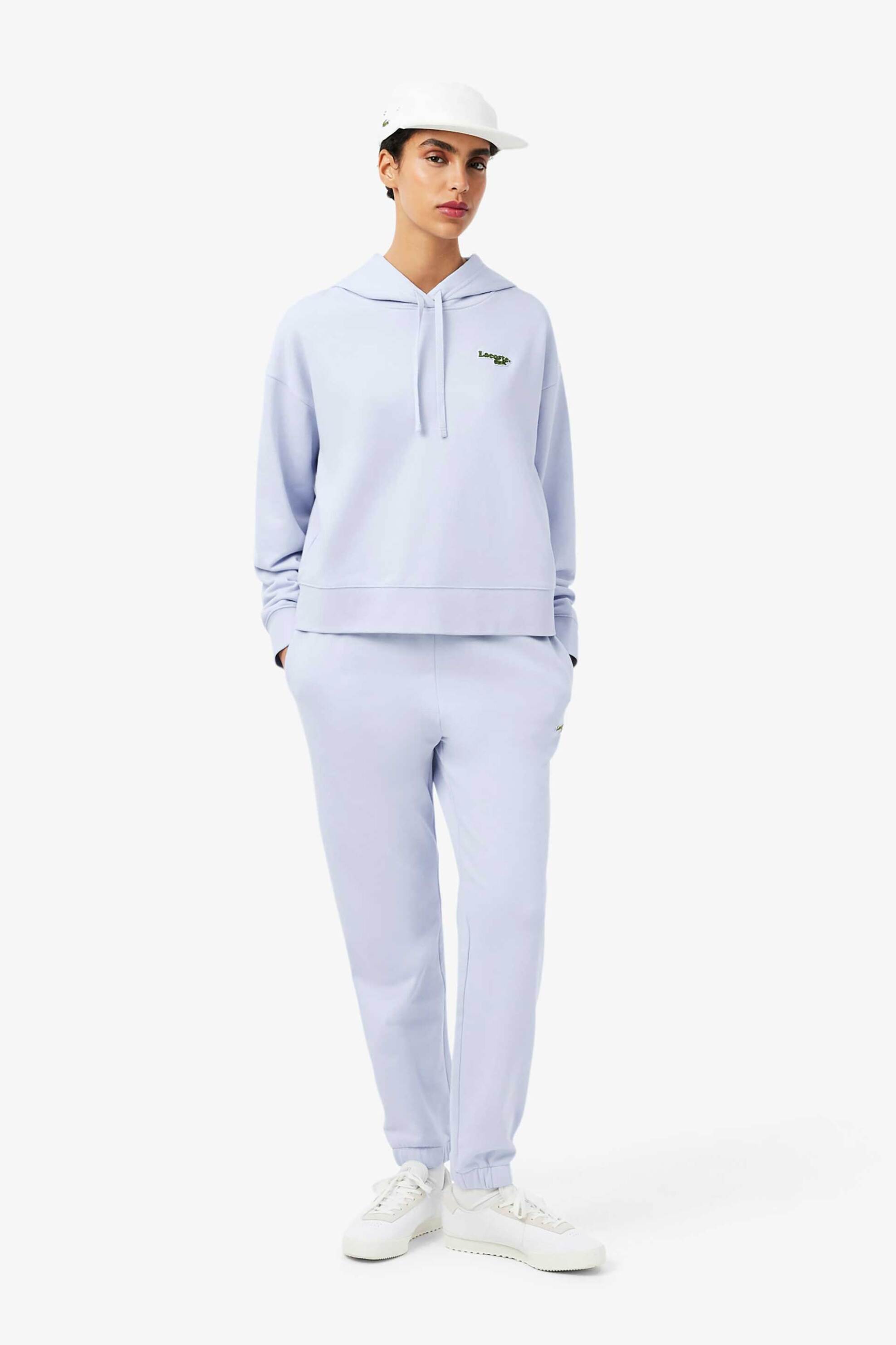 Lacoste Lacoste γυναικείο παντελόνι φόρμας με κεντημένο λογότυπο Straight Fit - XF7604-00 Σιελ