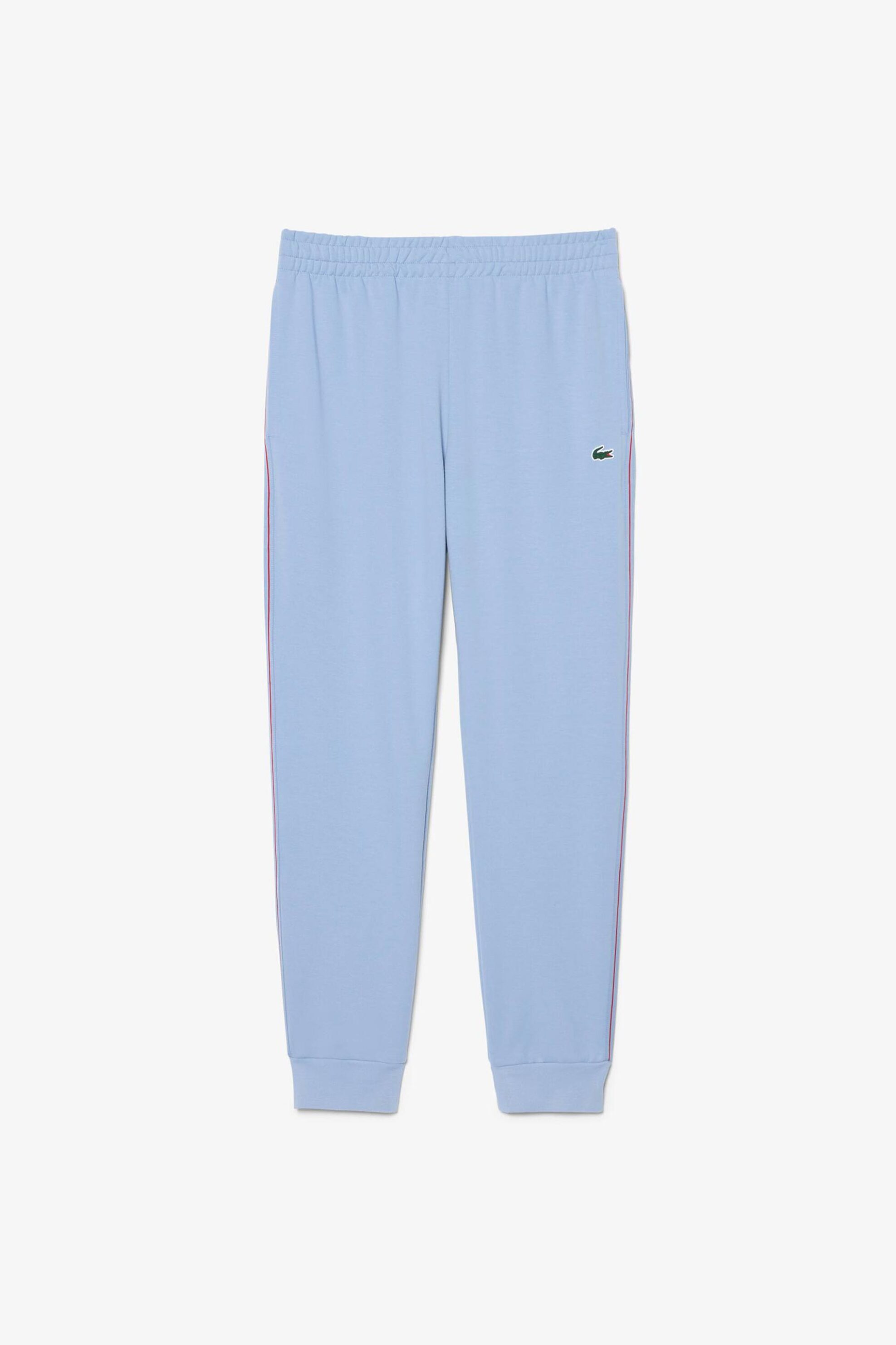 Lacoste Ανδρικό Παντελόνι Φόρμας με Contrast Ρίγα Και Λογότυπο Regular Fit - Xh0166 Μπλε Ανοιχτό
