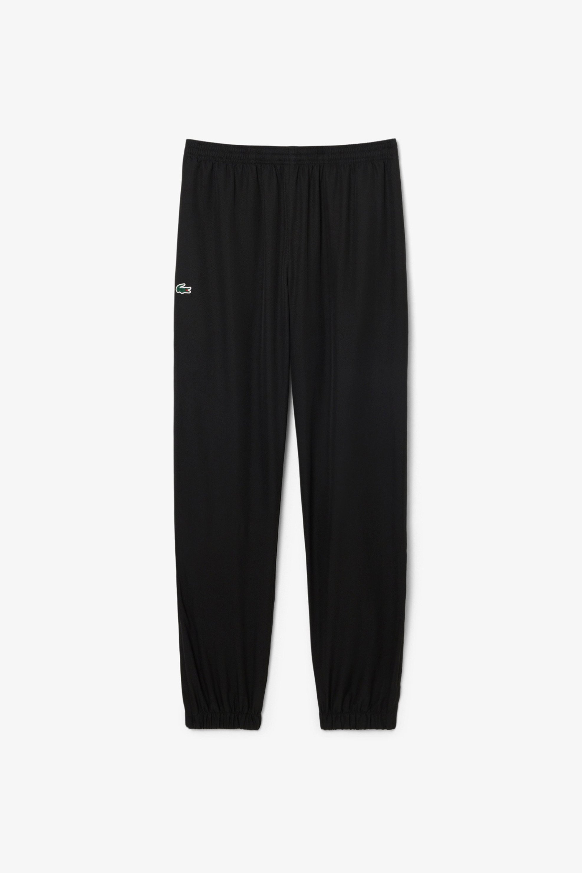 Lacoste Ανδρικό Παντελόνι Φόρμας με Λογότυπο Relaxed Tapered Fit - Xh124T Μαύρο