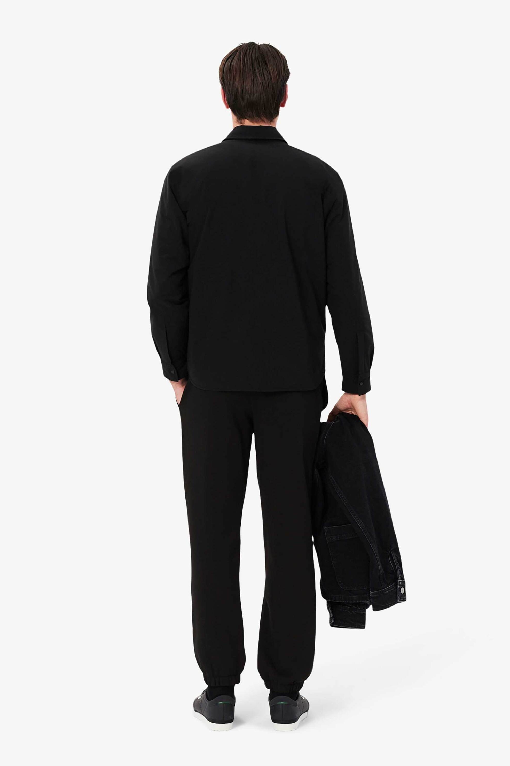 Lacoste ανδρικό παντελόνι φόρμας με κεντημένο λογότυπο Regular Fit - XH9610 Μαύρο φωτογραφία