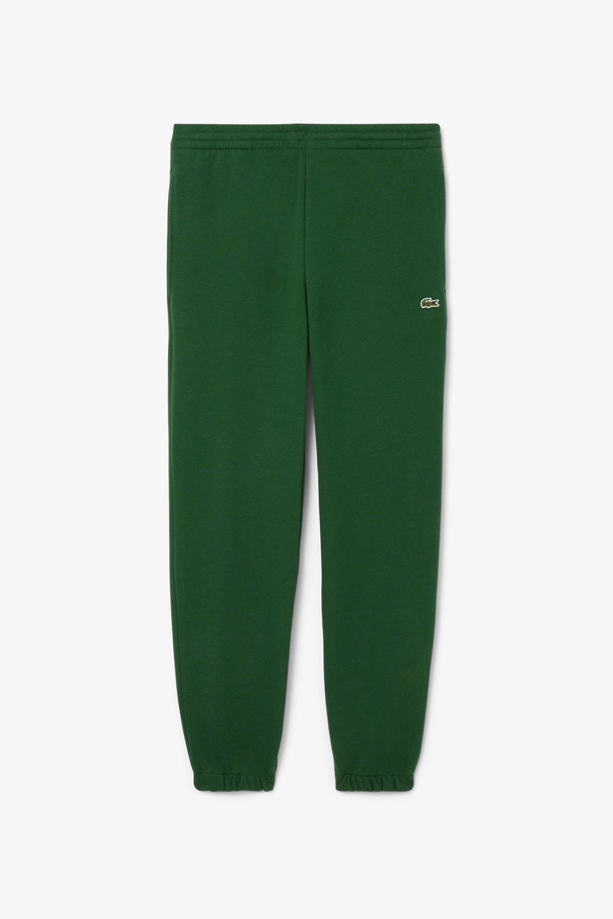 Lacoste ανδρικό παντελόνι φόρμας με κεντημένο λογότυπο Regular Fit - XH9610 Πράσινο Σκούρο φωτογραφία