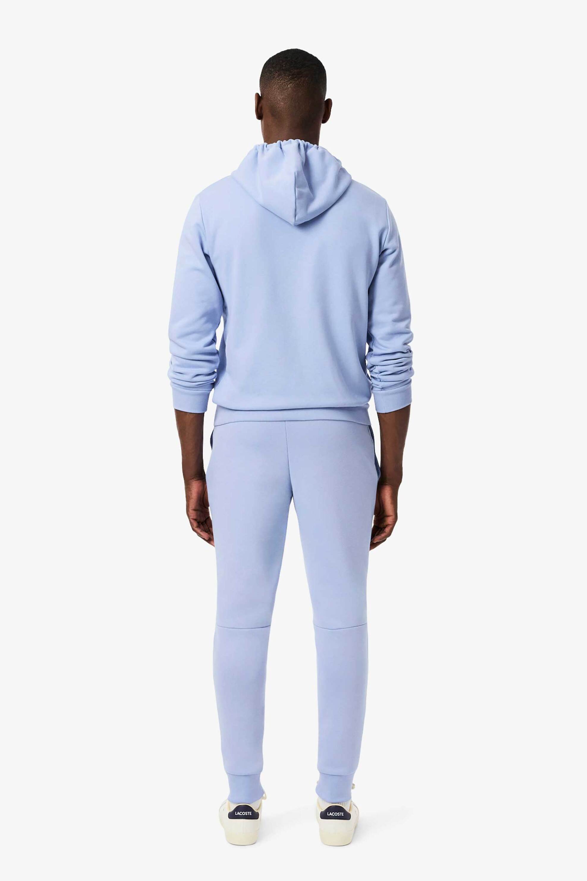 Lacoste ανδρικό παντελόνι φόρμας με κεντημένο λογότυπο Slim Fit - XH9624 Λιλά φωτογραφία