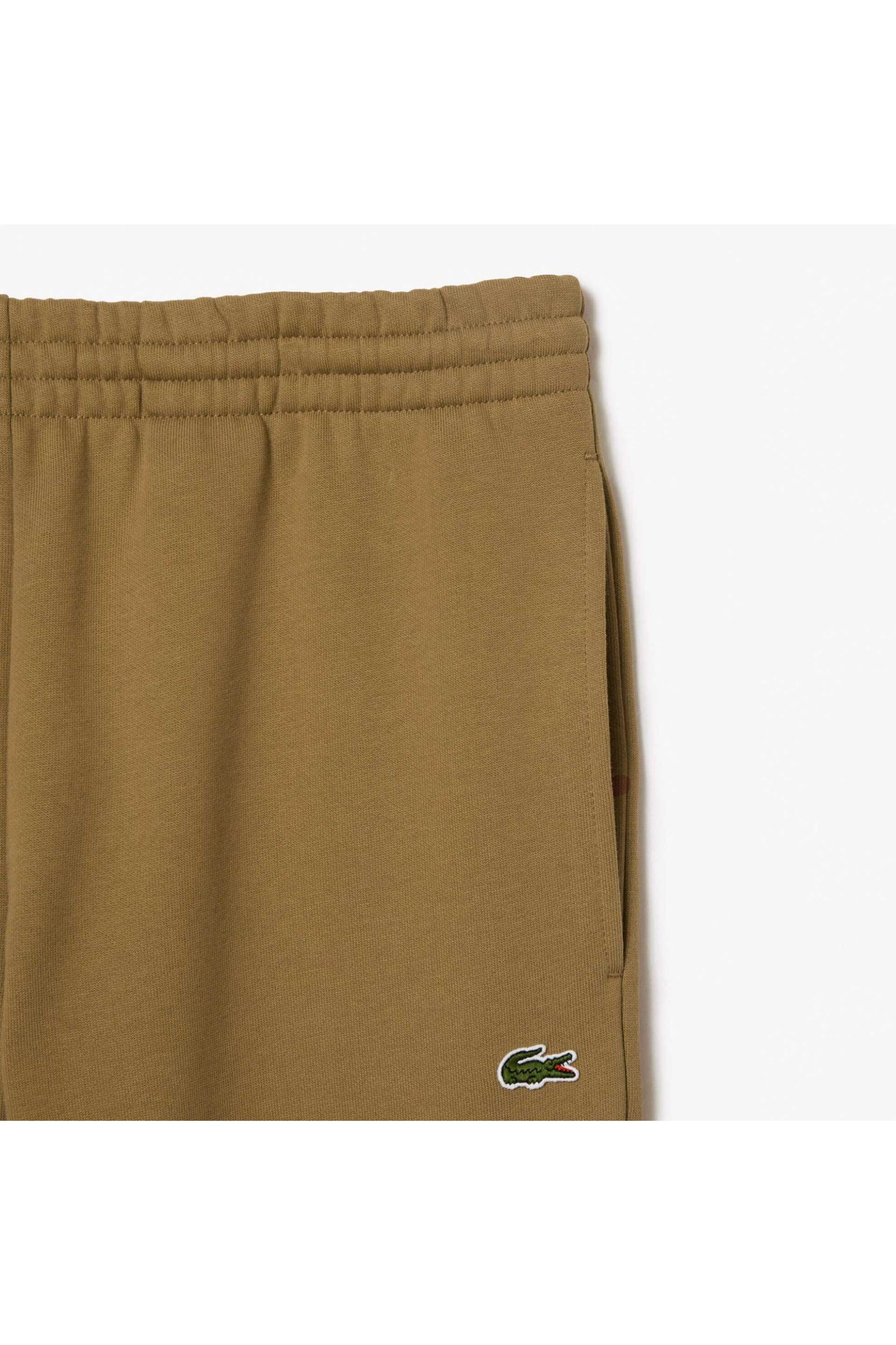 Lacoste ανδρικό παντελόνι φόρμας με κεντημένο λογότυπο Slim Fit - XH9624 Καφέ Ανοιχτό φωτογραφία