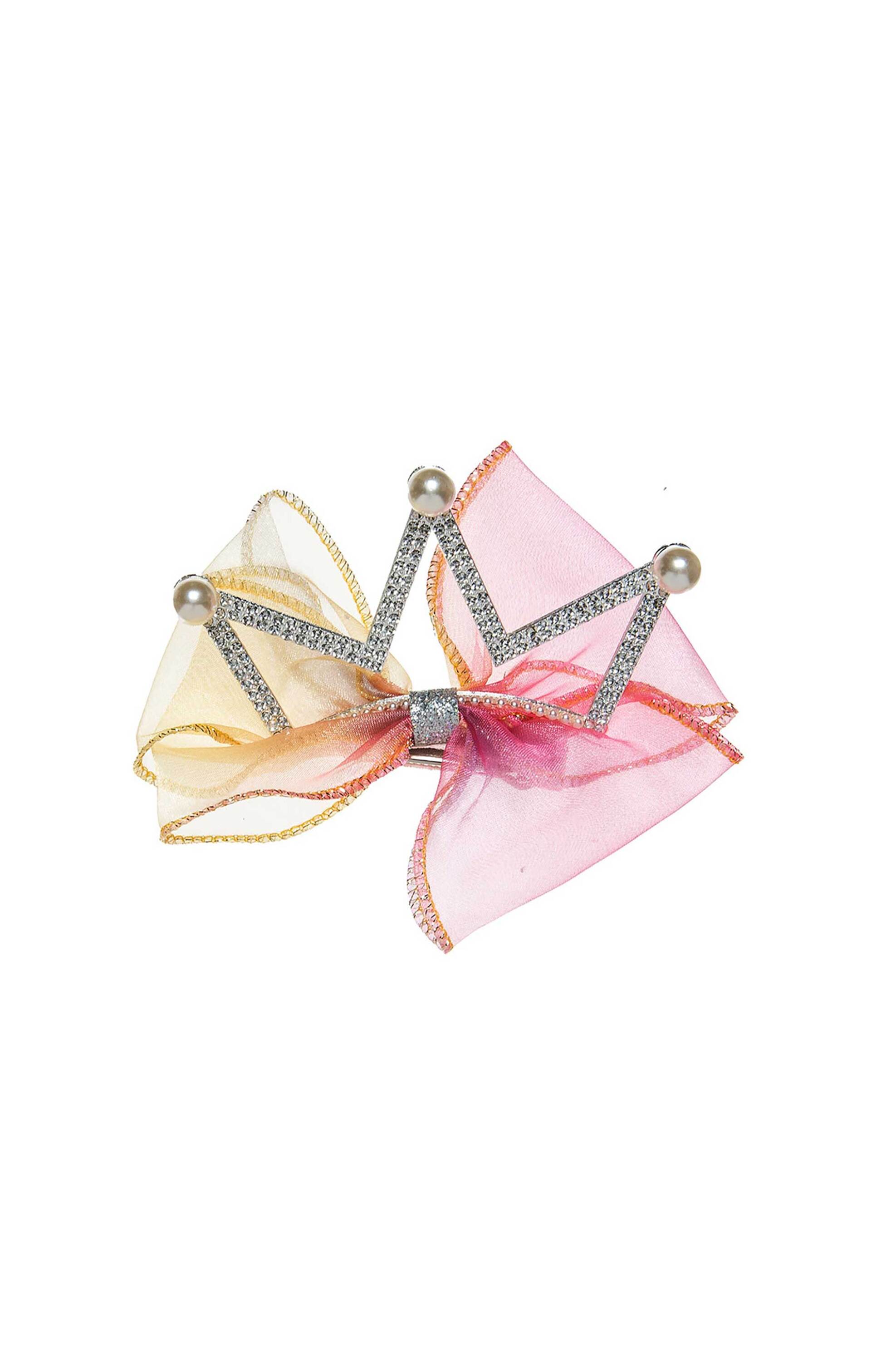 ALOUETTE Alouette παιδικό κλιπ μαλλιών τούλι και κορώνα με στρας - 00032074 Κόκκινο