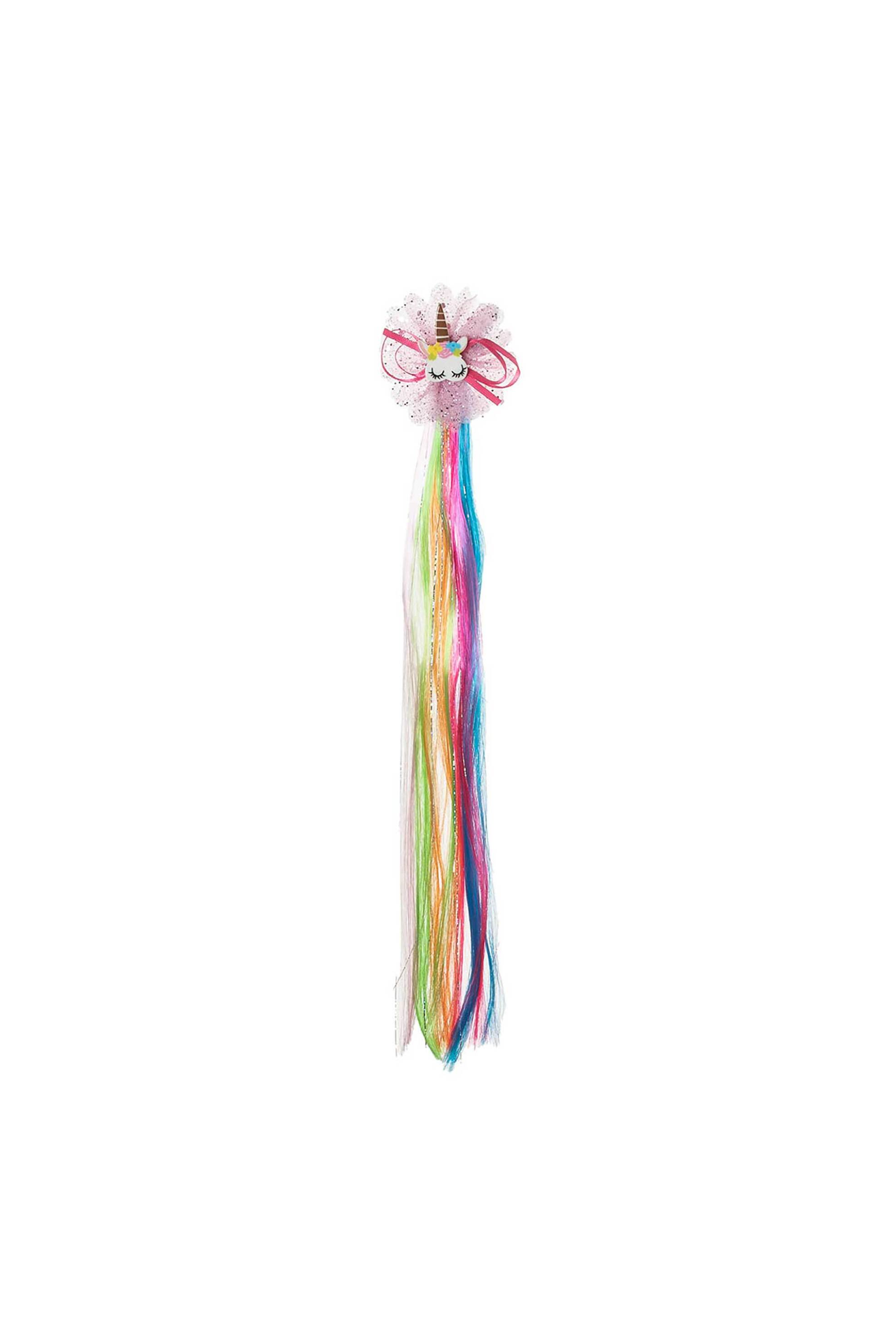 ALOUETTE Alouette παιδικό κλιπ μαλλιών μονόκερος με extensions - 00032090 Πολύχρωμο