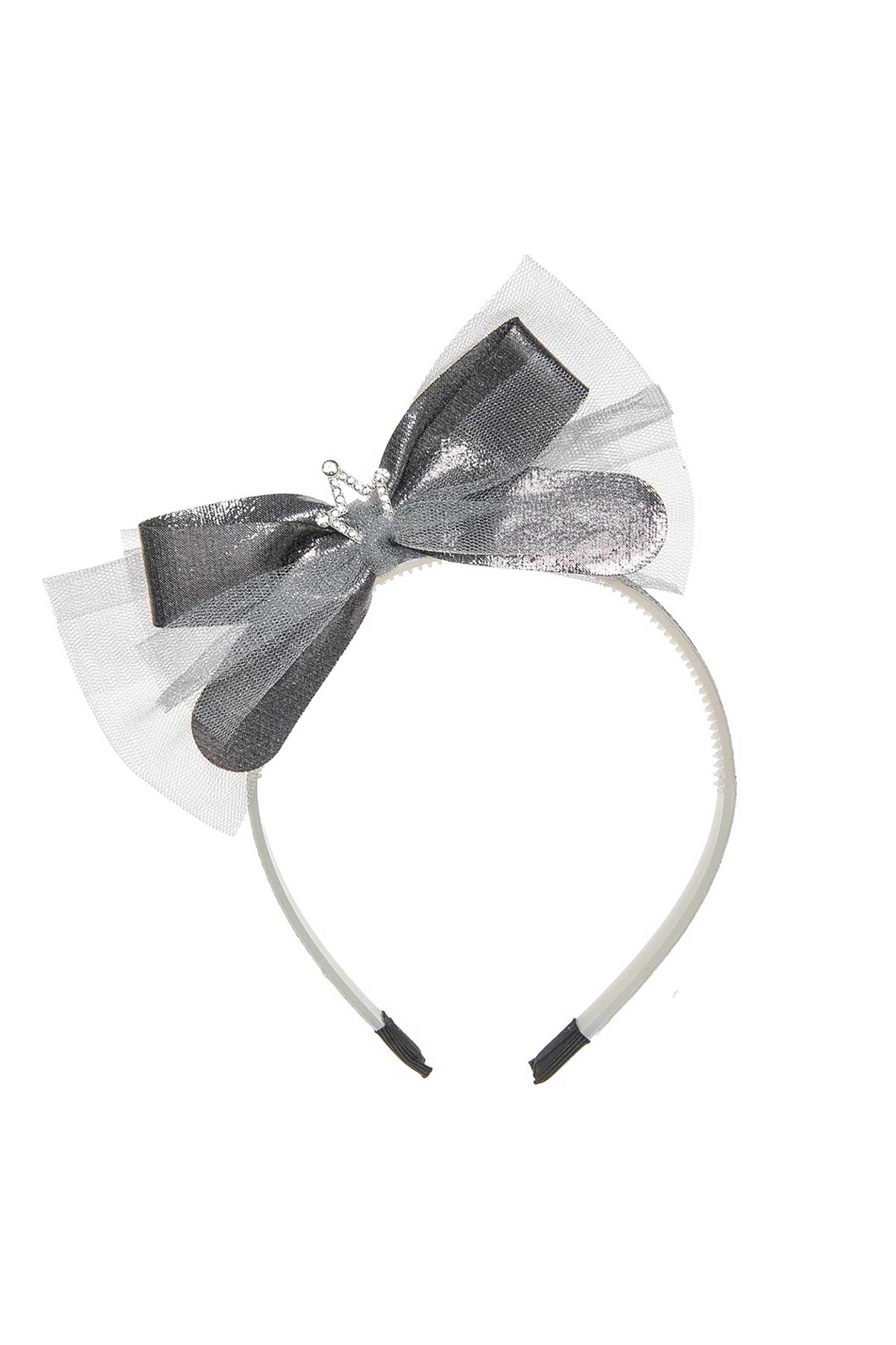 ALOUETTE Alouette παιδική στέκα μαλλιών με φιόγκο - 00032107 Ασημί