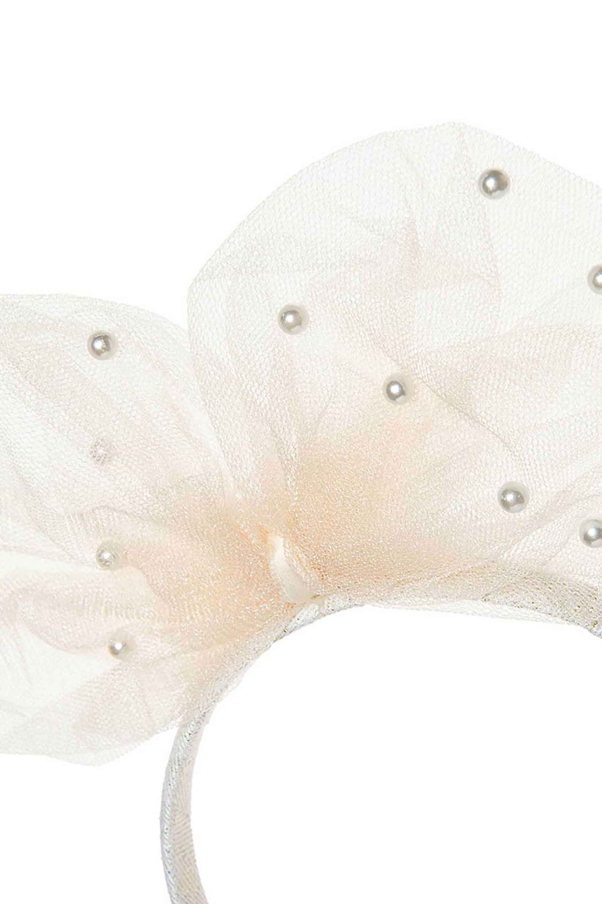 Alouette παιδική στέκα μαλλιών με τούλι και πέρλες - 00032116 Ροζ Ανοιχτό φωτογραφία