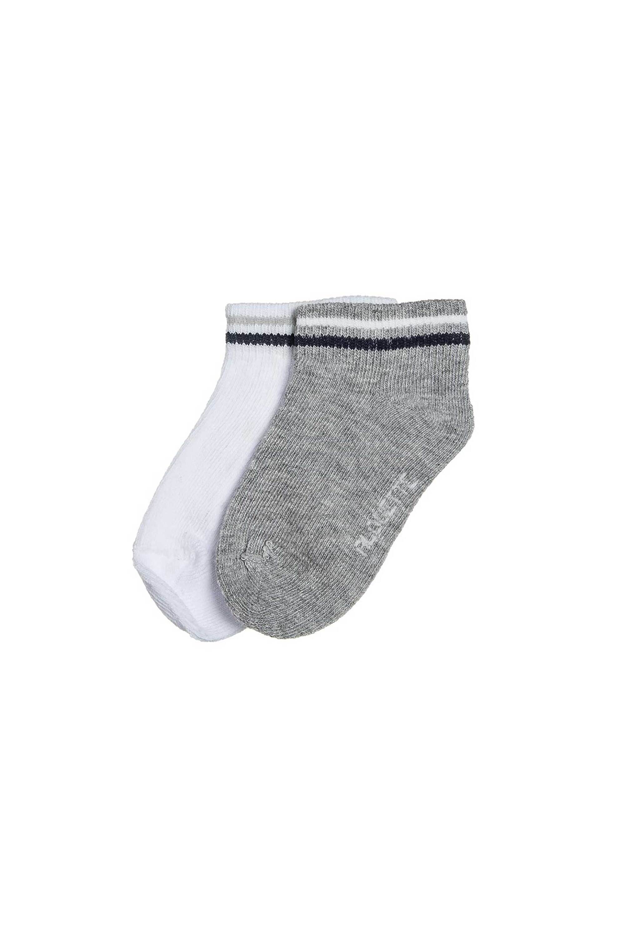 ALOUETTE Alouette σετ βρεφικές κοντές κάλτσες με σχέδιο (6-24 ετών) (2 ζευγάρια) - 00018399B Γκρι