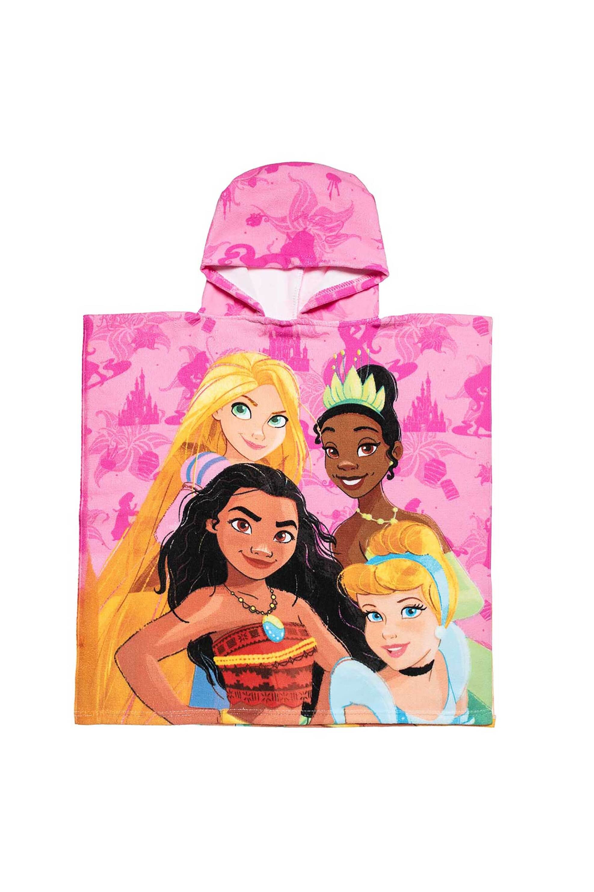 ALOUETTE Alouette παιδικό πόντσο θαλάσσης "Disney Princess" - 00030115 Ροζ