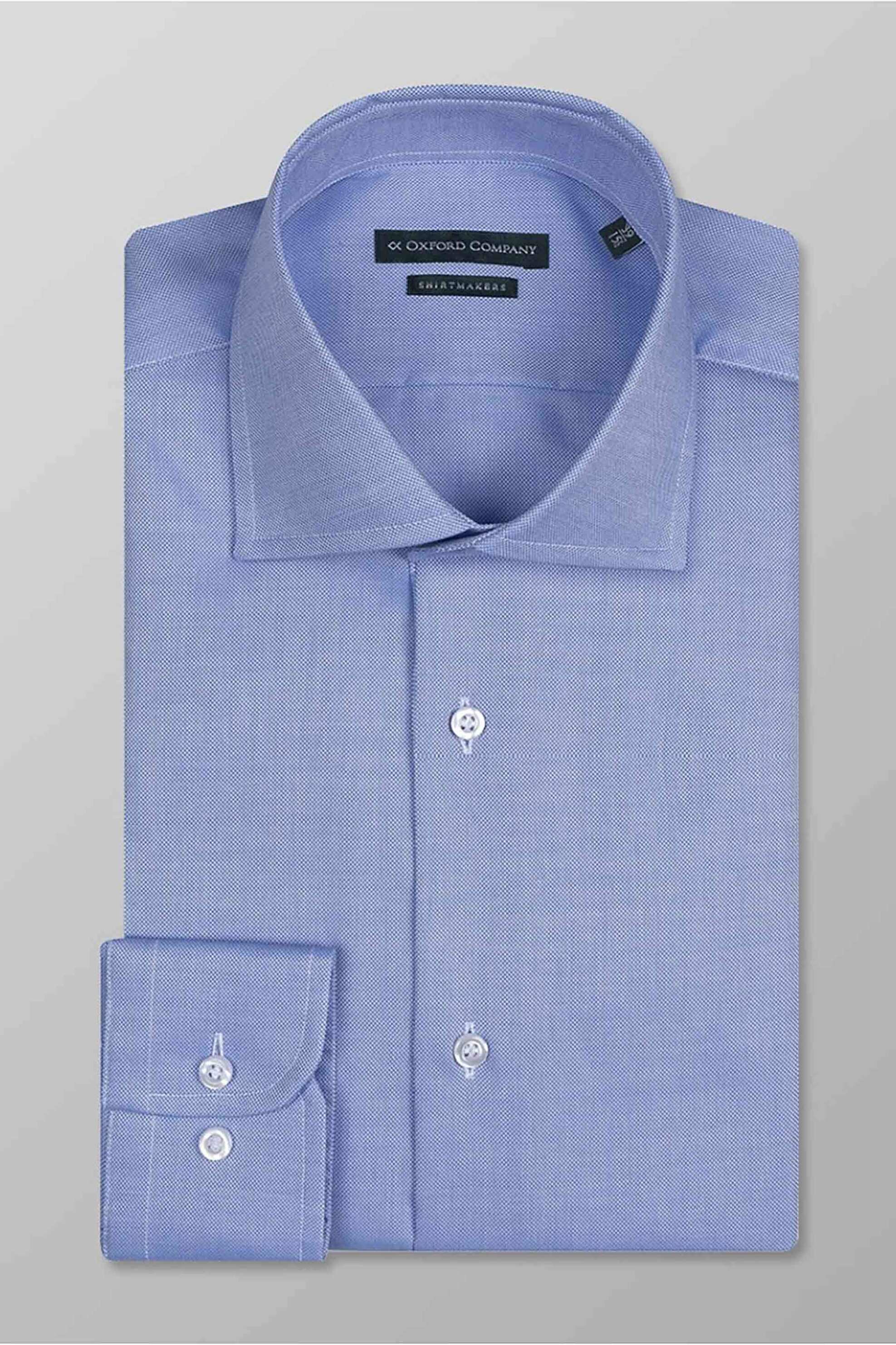 Oxford Company ανδρικό πουκάμισο club μονόχρωμο Regular Fit "Classic" - Z217NRM20.04 Σιελ