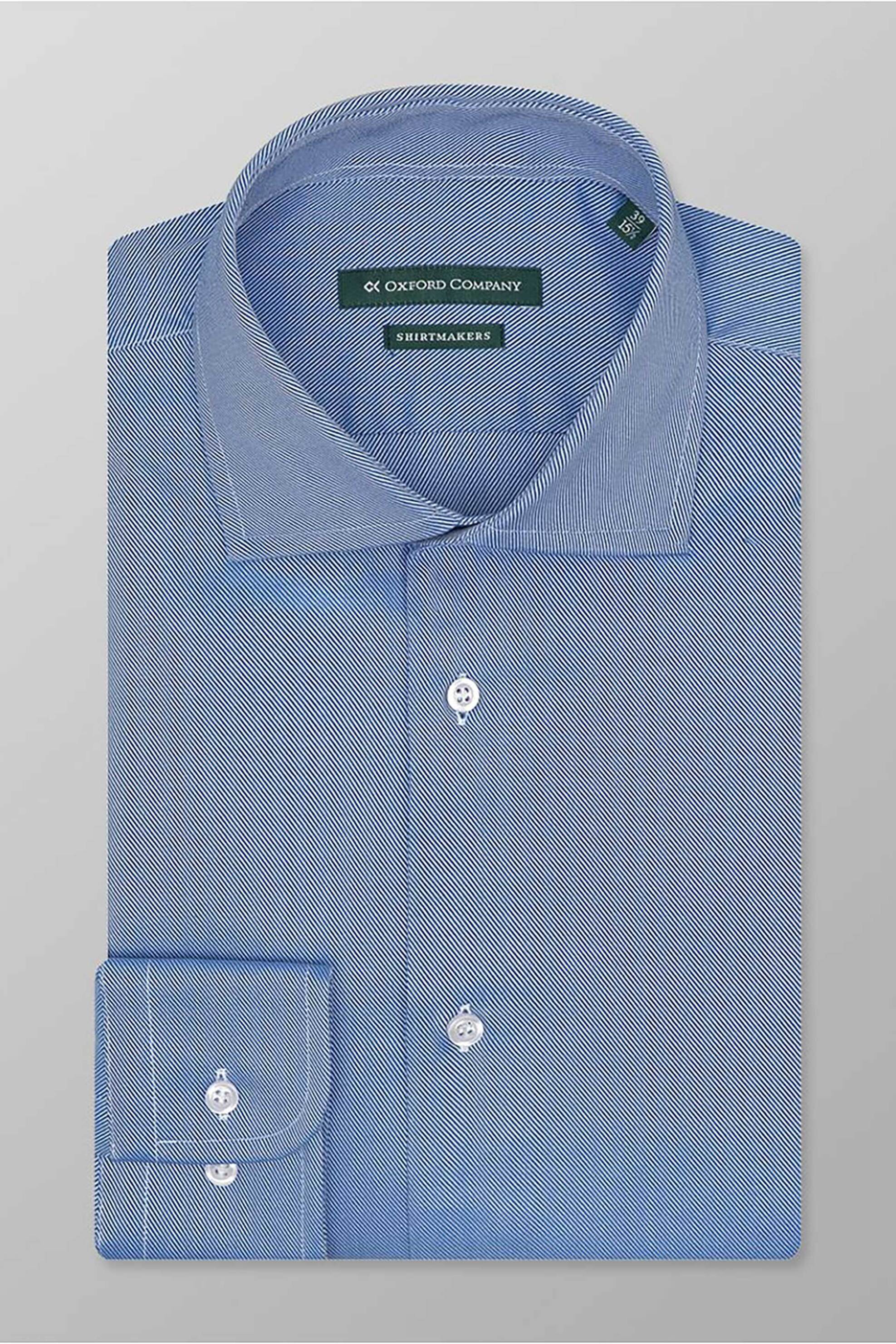 Oxford Company ανδρικό πουκάμισο club μονόχρωμο Regular Fit "Classic" - T912NRG20.03 Μπλε Ανοιχτό