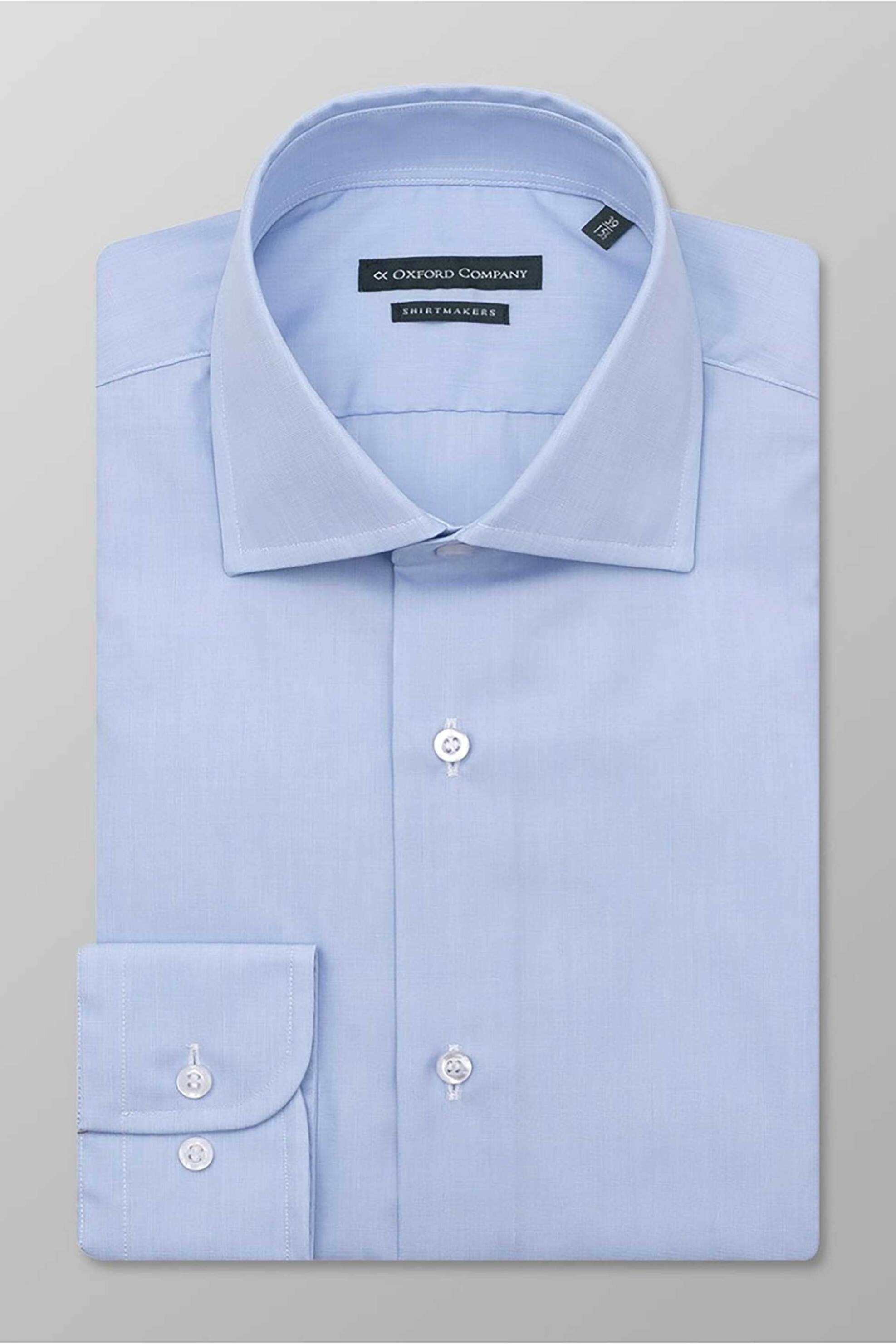 Oxford Company ανδρικό πουκάμισο club μονόχρωμο Regular Fit "Classic" - W113NRJ20.04A Σιελ