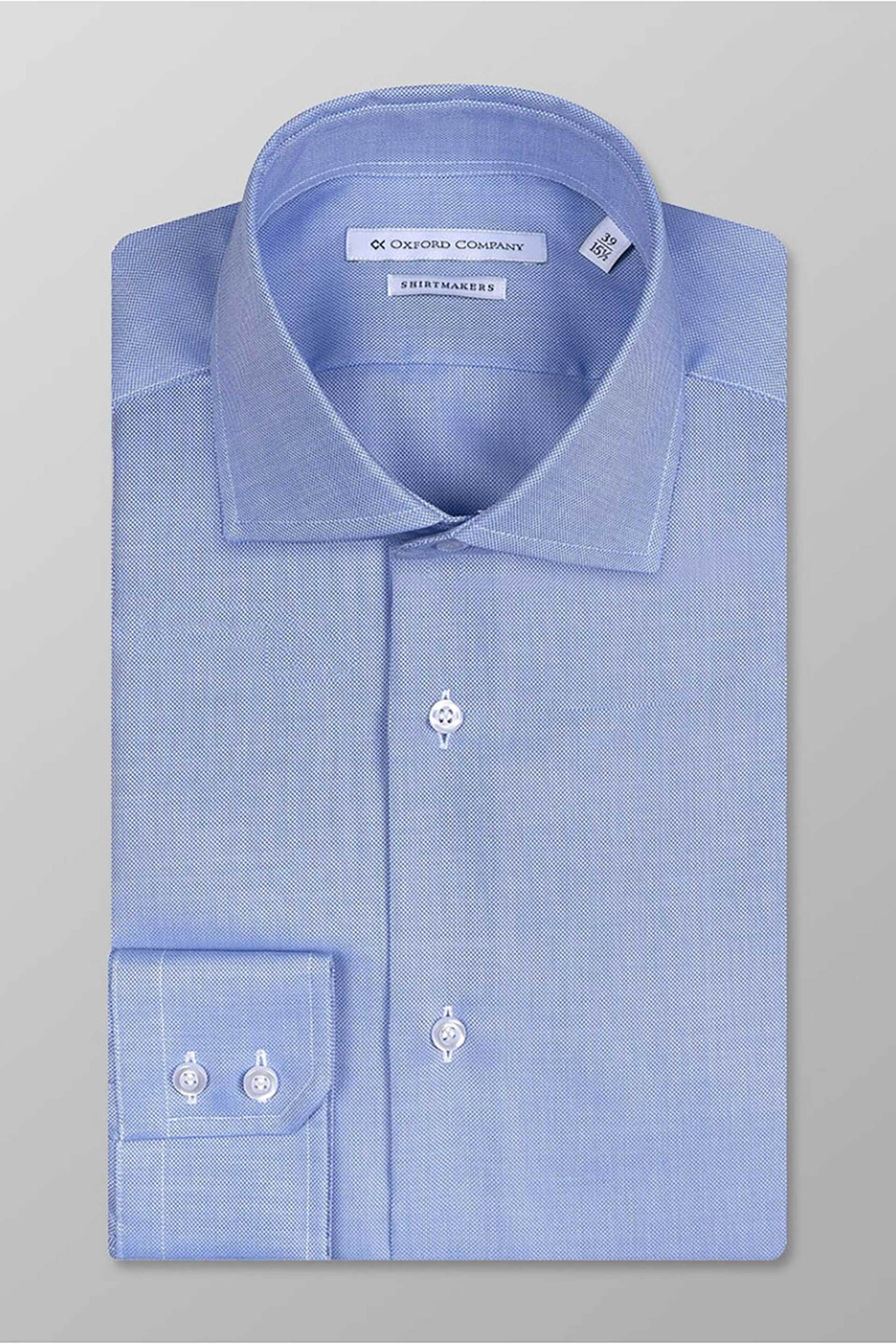 Oxford Company ανδρικό πουκάμισο club Slim Fit "Classic" - Z217NRM21.04 Σιελ