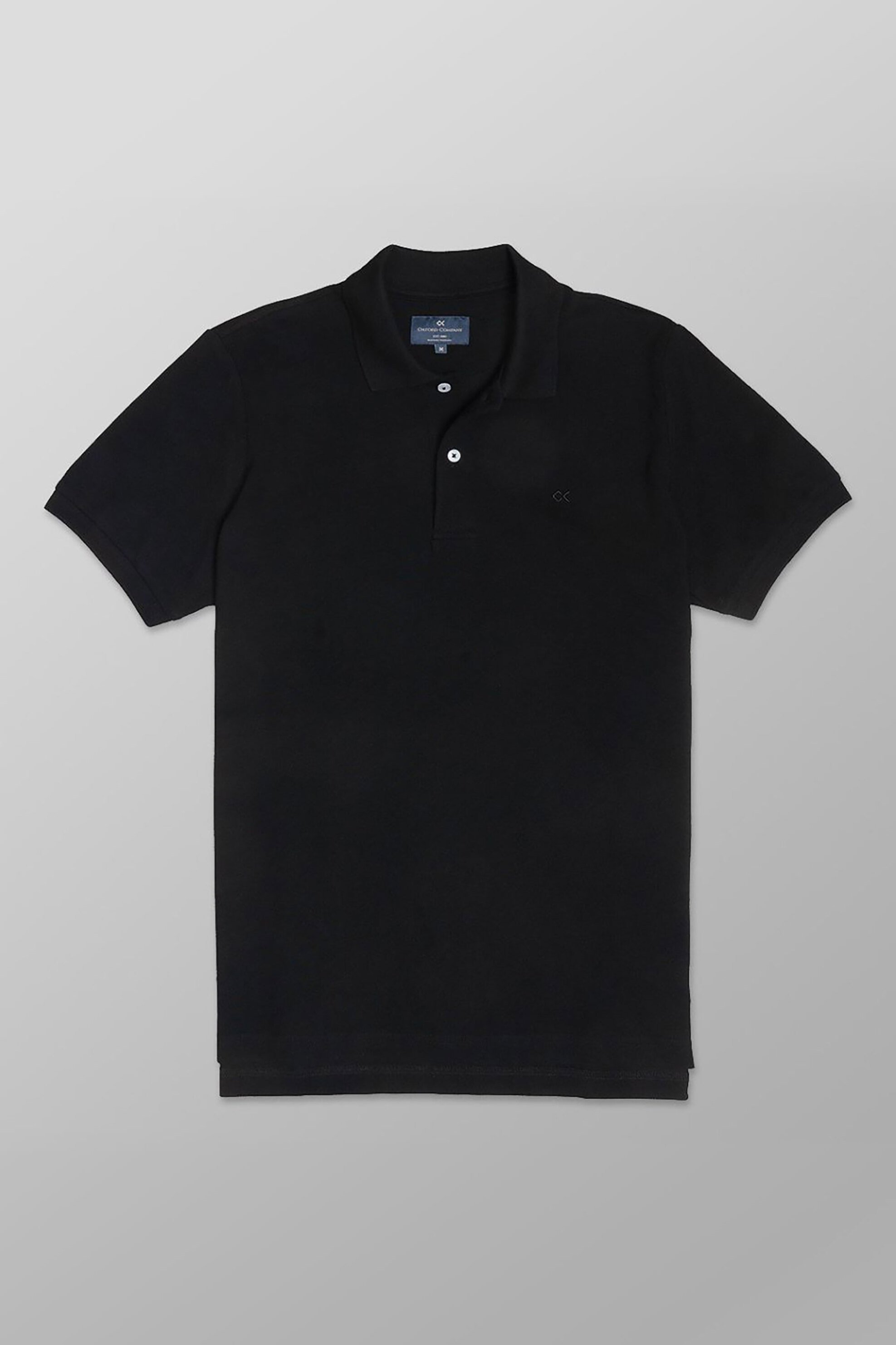 OXFORD COMPANY Oxford Company ανδρική μπλούζα πόλο πικέ κοντομάνικη Regular Fit - P410-PX00.18 Μαύρο
