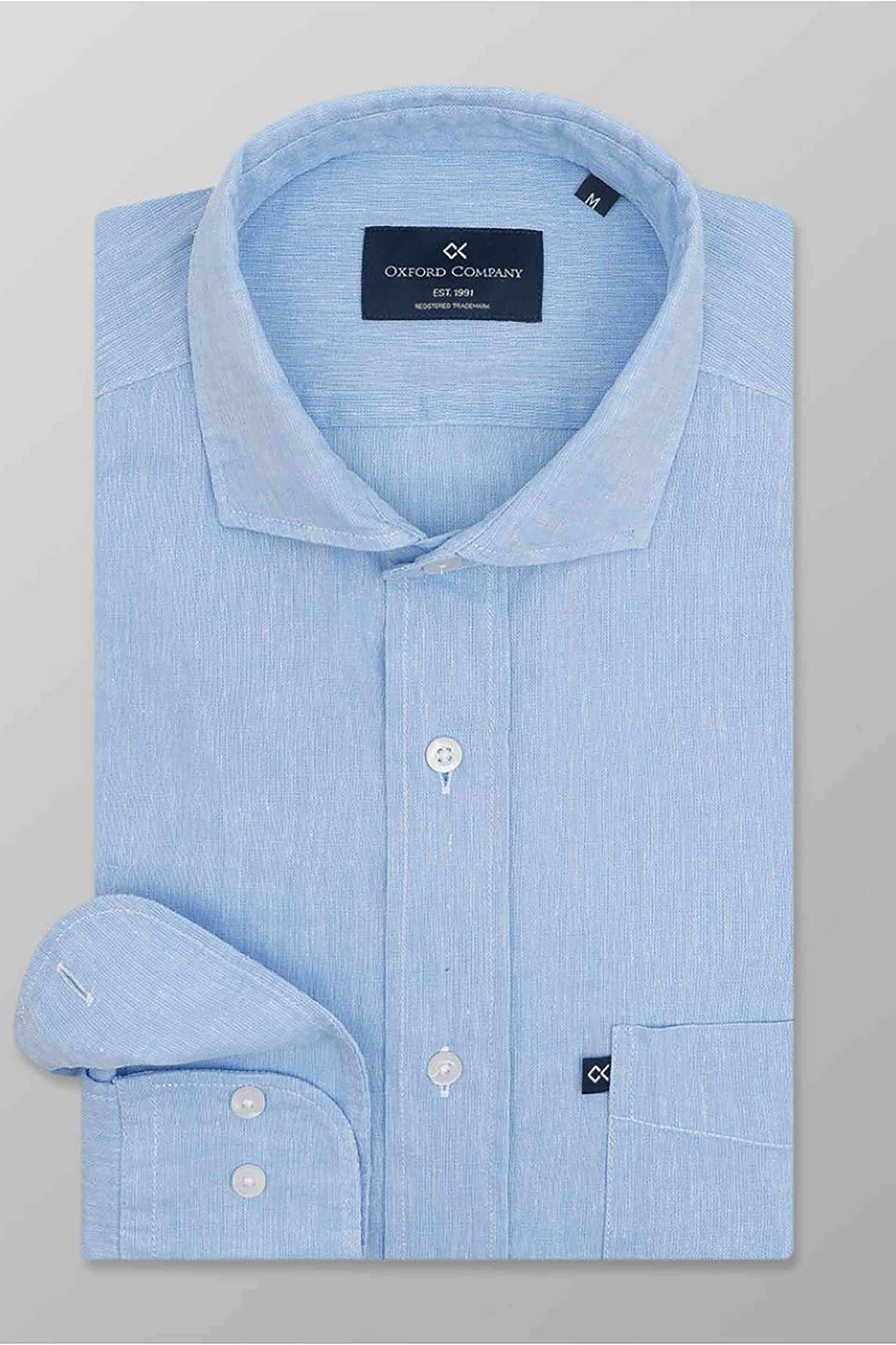 Oxford Company ανδρικό πουκάμισο μονόχρωμο Regular Fit 