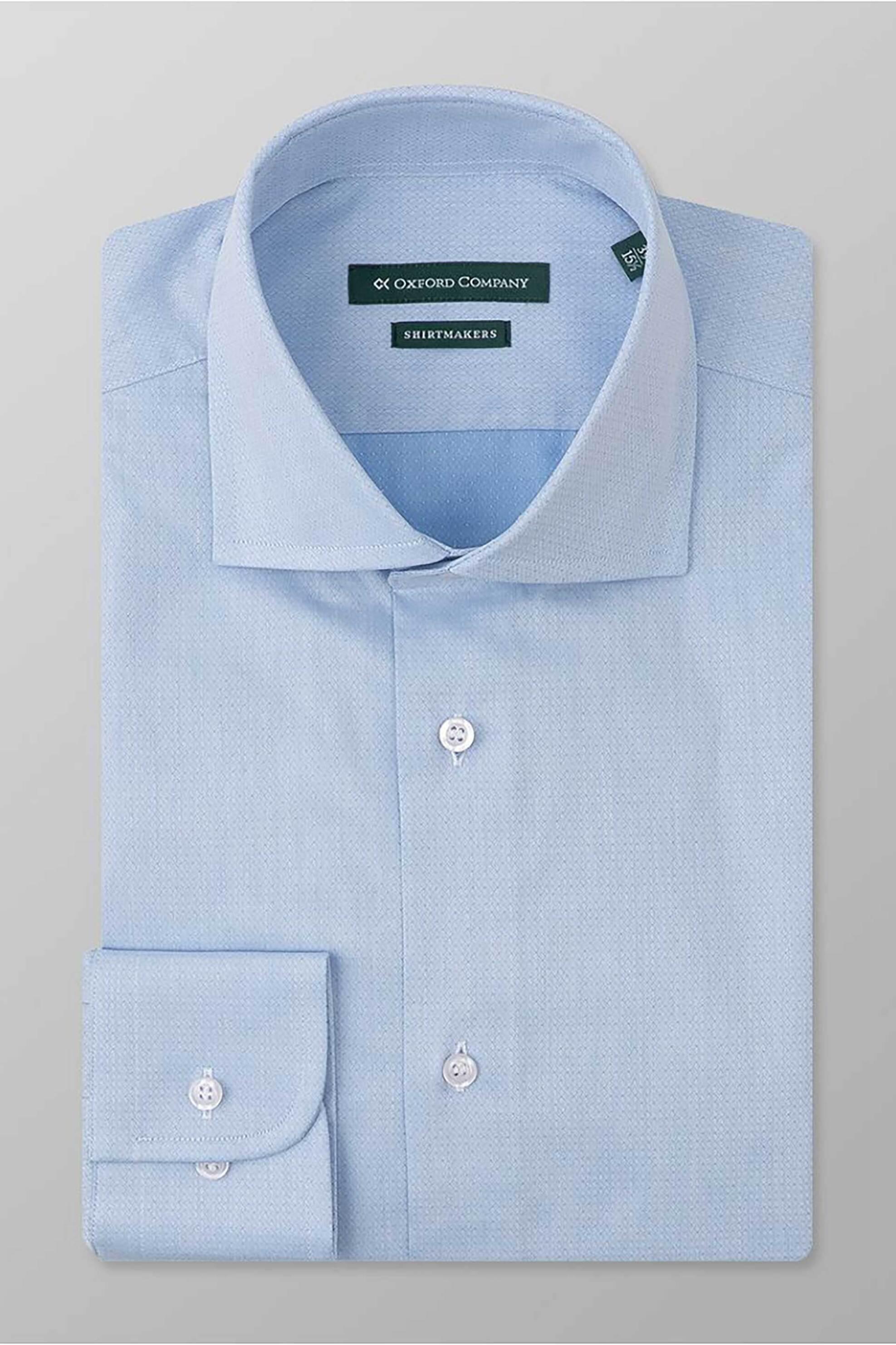 Oxford Company ανδρικό πουκάμισο club με μικροσχέδιο Regular Fit "Classic" - M745NRW20.02 Μπλε Ανοιχτό