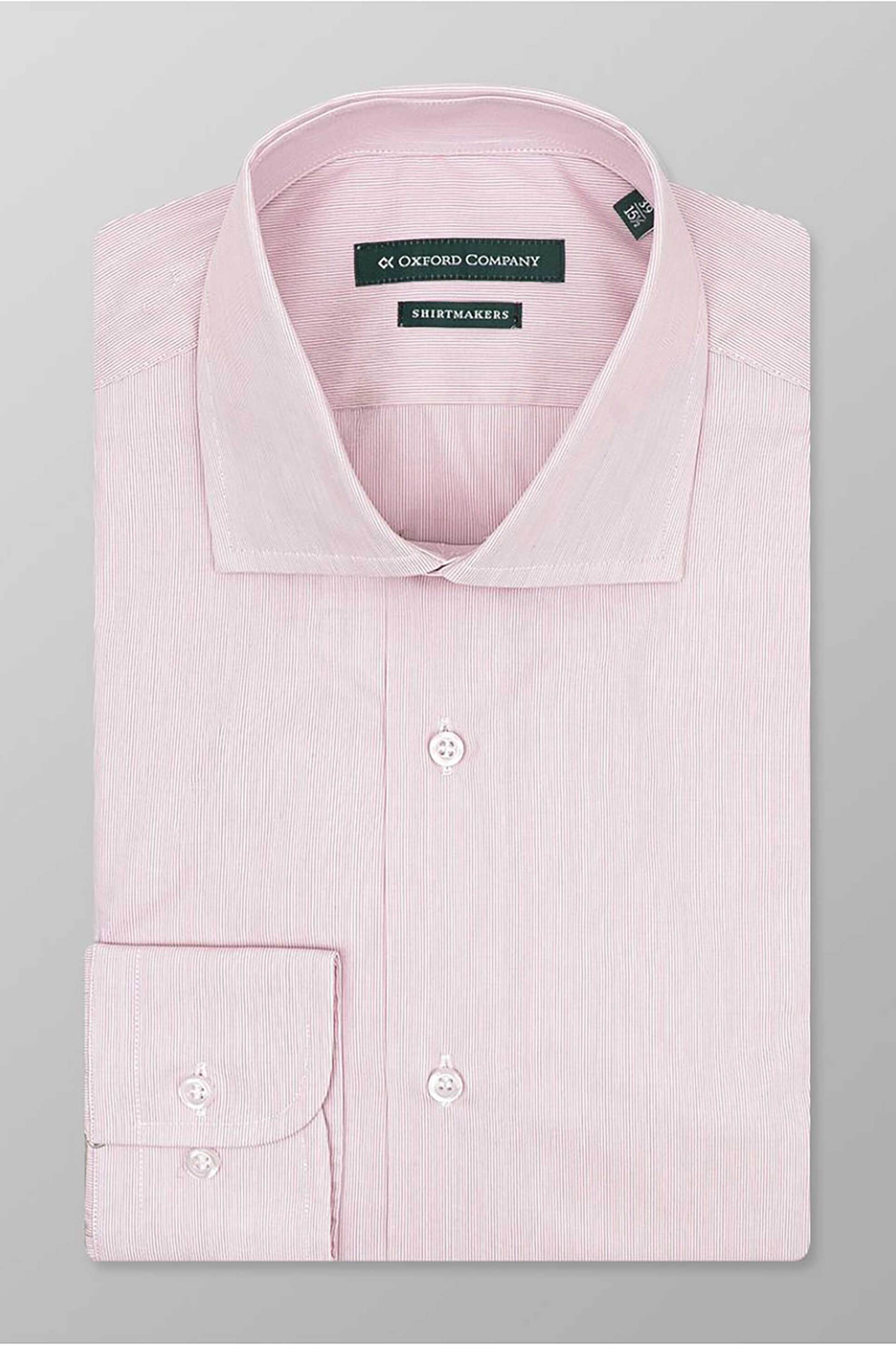 Oxford Company ανδρικό Classic πουκάμισο Regular Fit Club - M324NRZ20.02 Ροζ