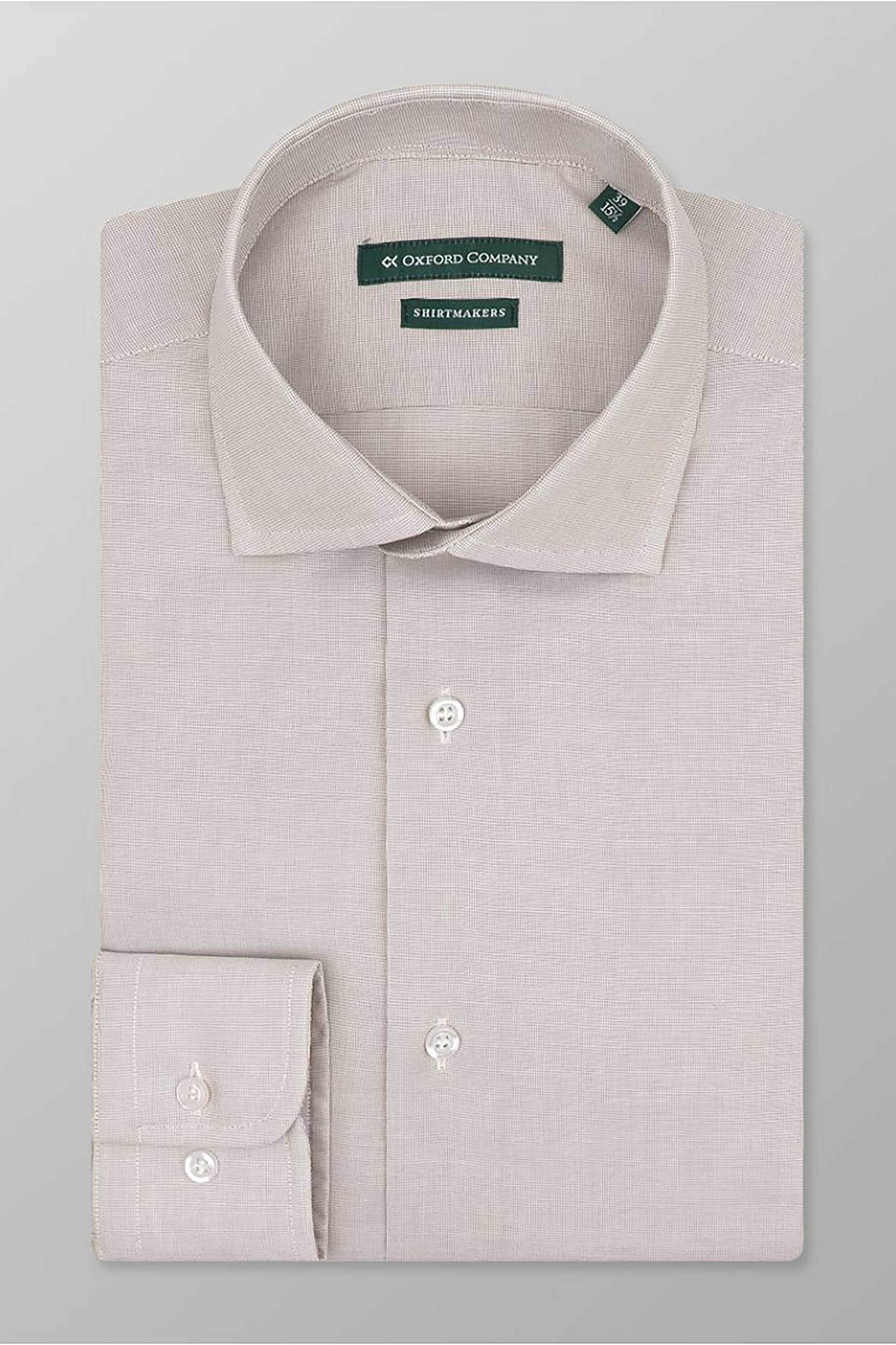Oxford Company ανδρικό πουκάμισο club Regular Fit "Classic" - Z112NRY20.02 Μπεζ