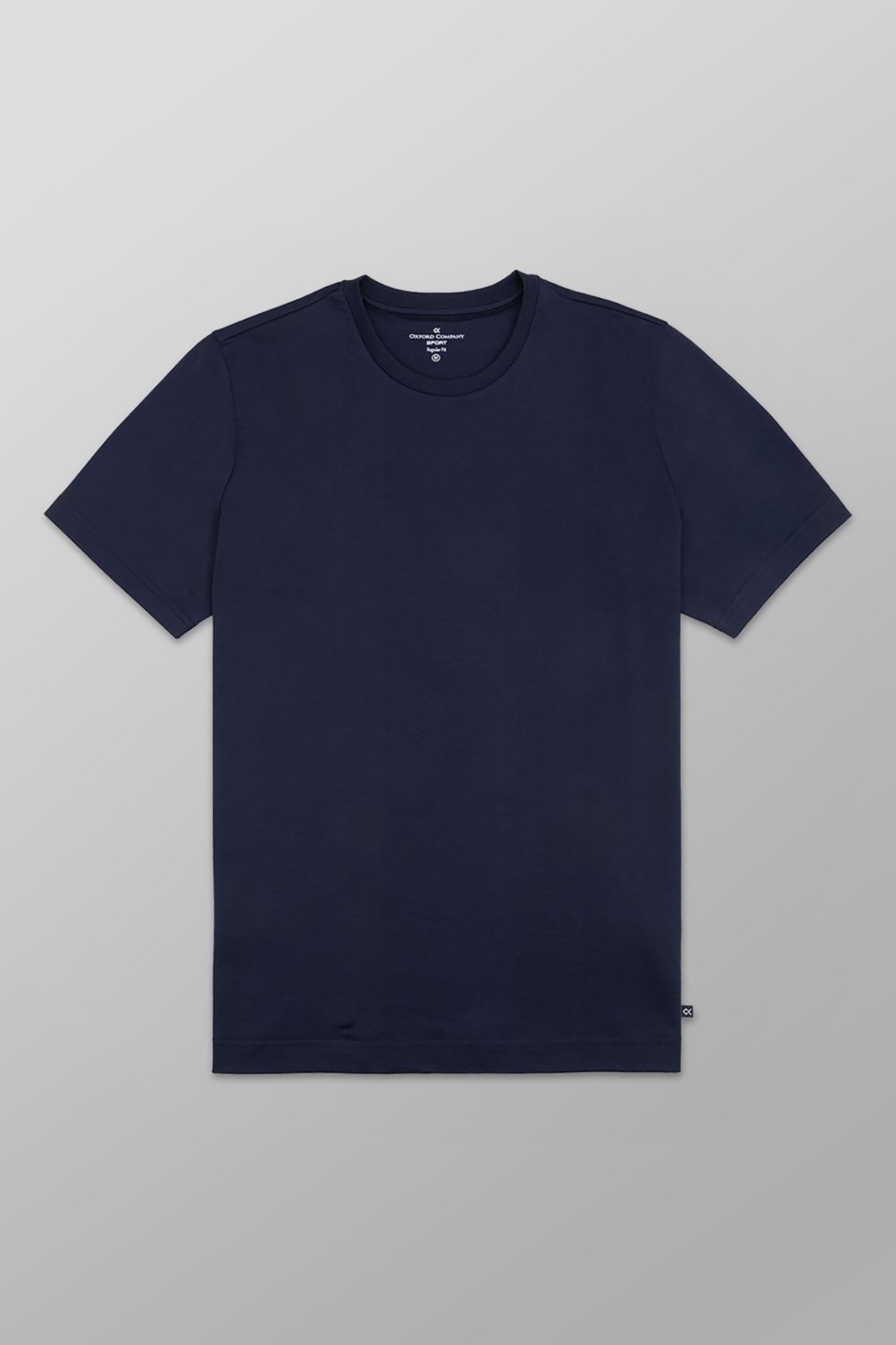 Oxford Company ανδρικό T-shirt μονόχρωμο Regular Fit - K310-MZ20.17 Μπλε Σκούρο