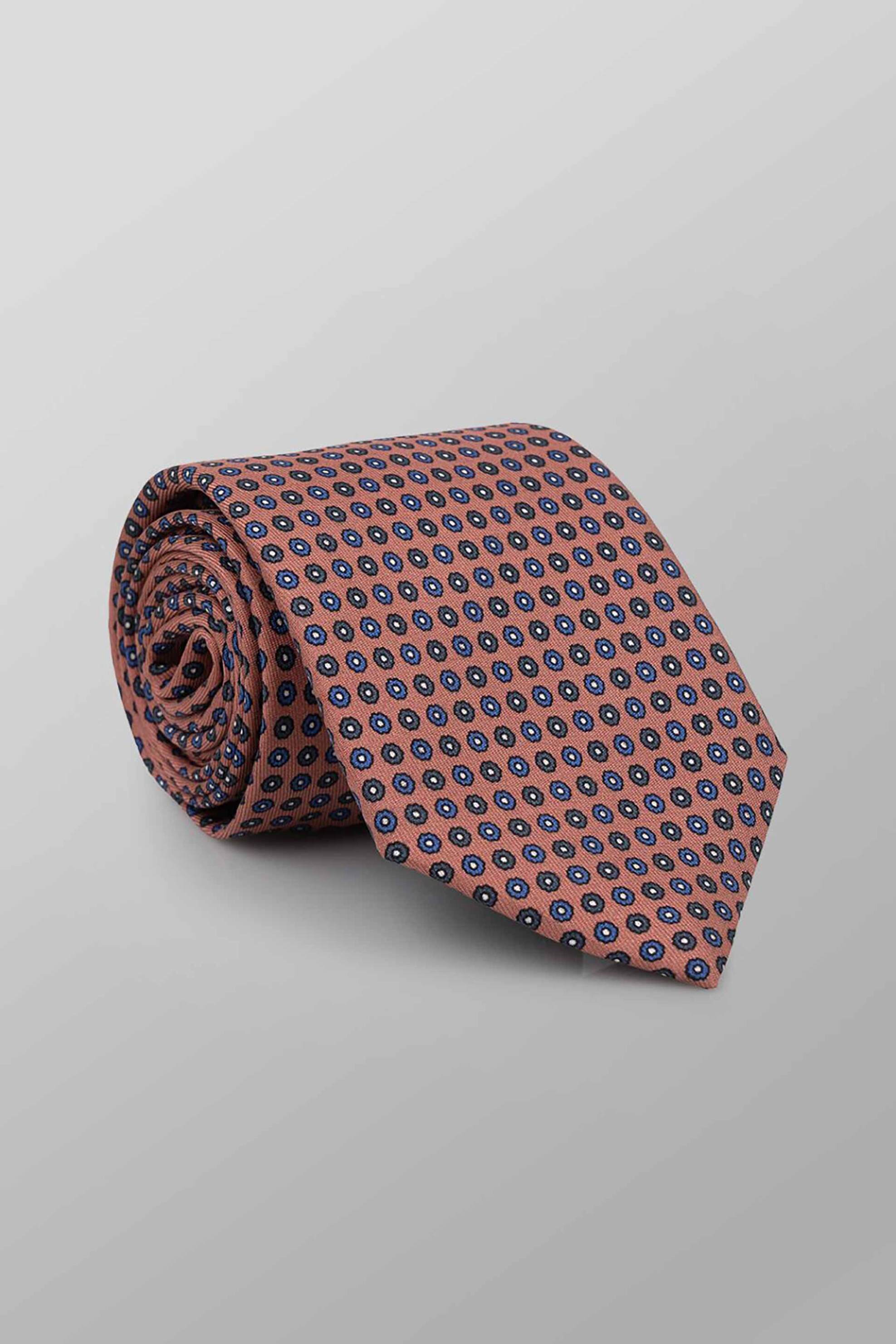 Oxford Company ανδρική μεταξωτή γραβάτα με all-over print Regular Fit - TIE63-406.02 Πολύχρωμο