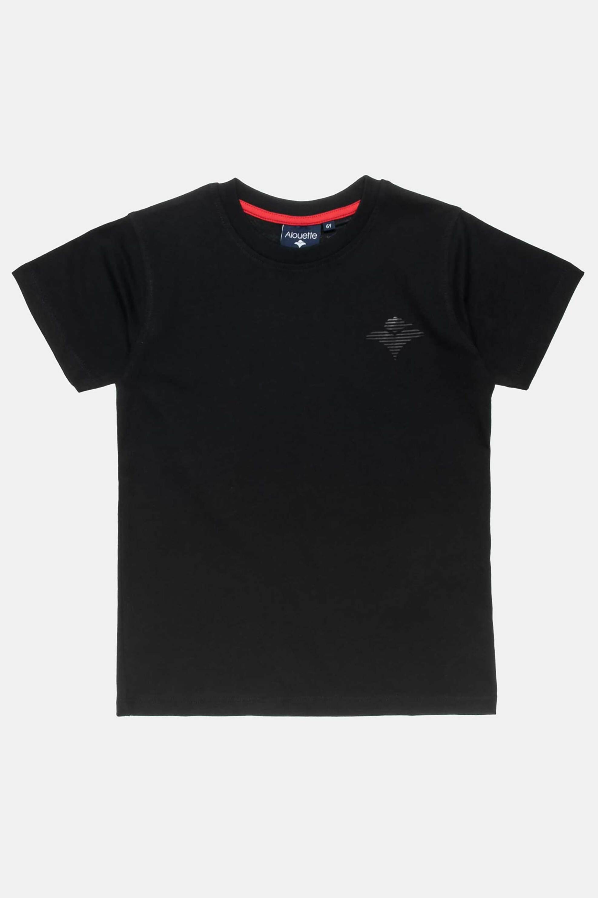 ALOUETTE Alouette παιδικό T-shirt μονόχρωμο με στρογγυλή λαιμόκοψη - 00952878 Μαύρο