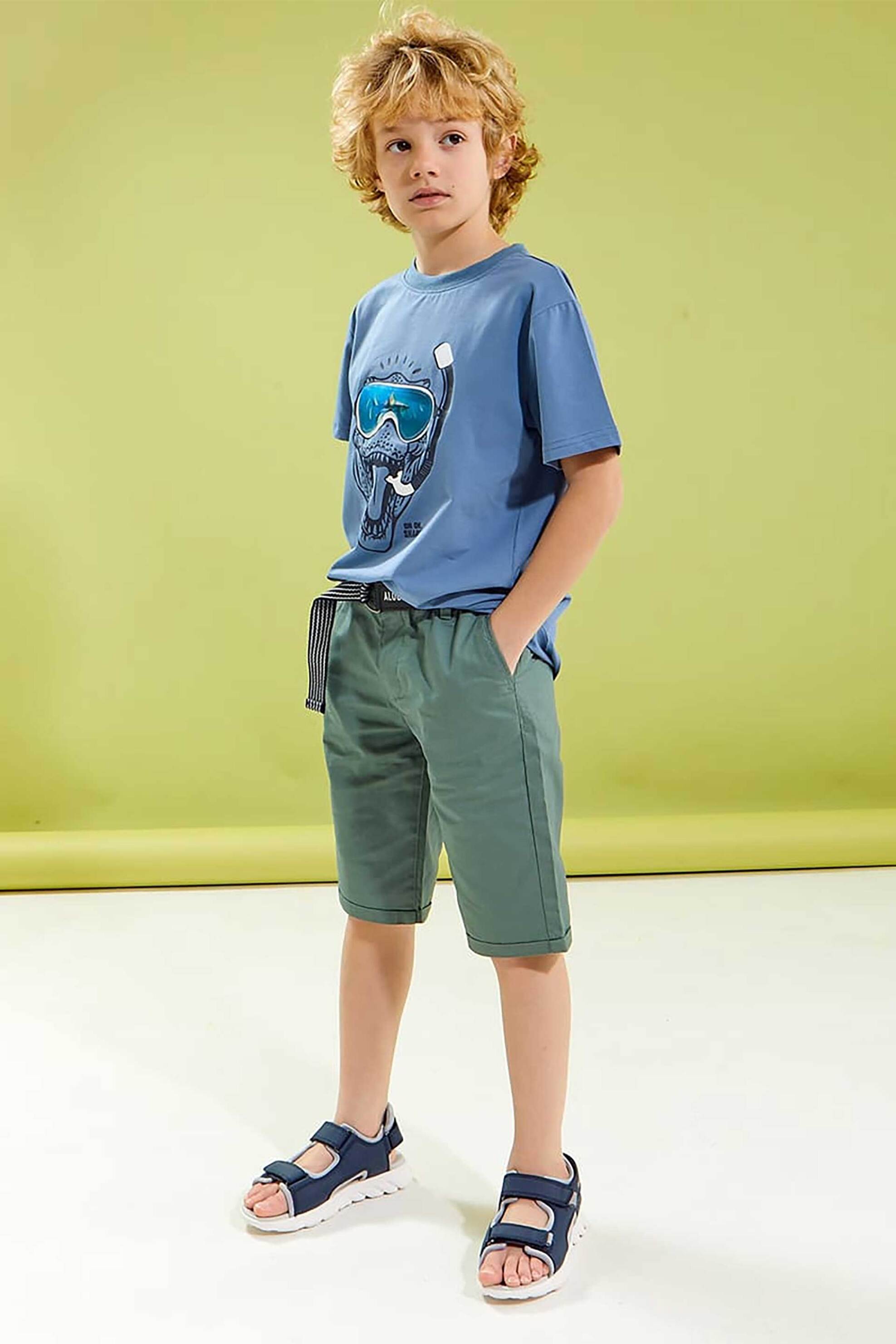 Alouette παιδικό T-shirt με γυαλιστερό σχέδιο - 00952900 Μπλε