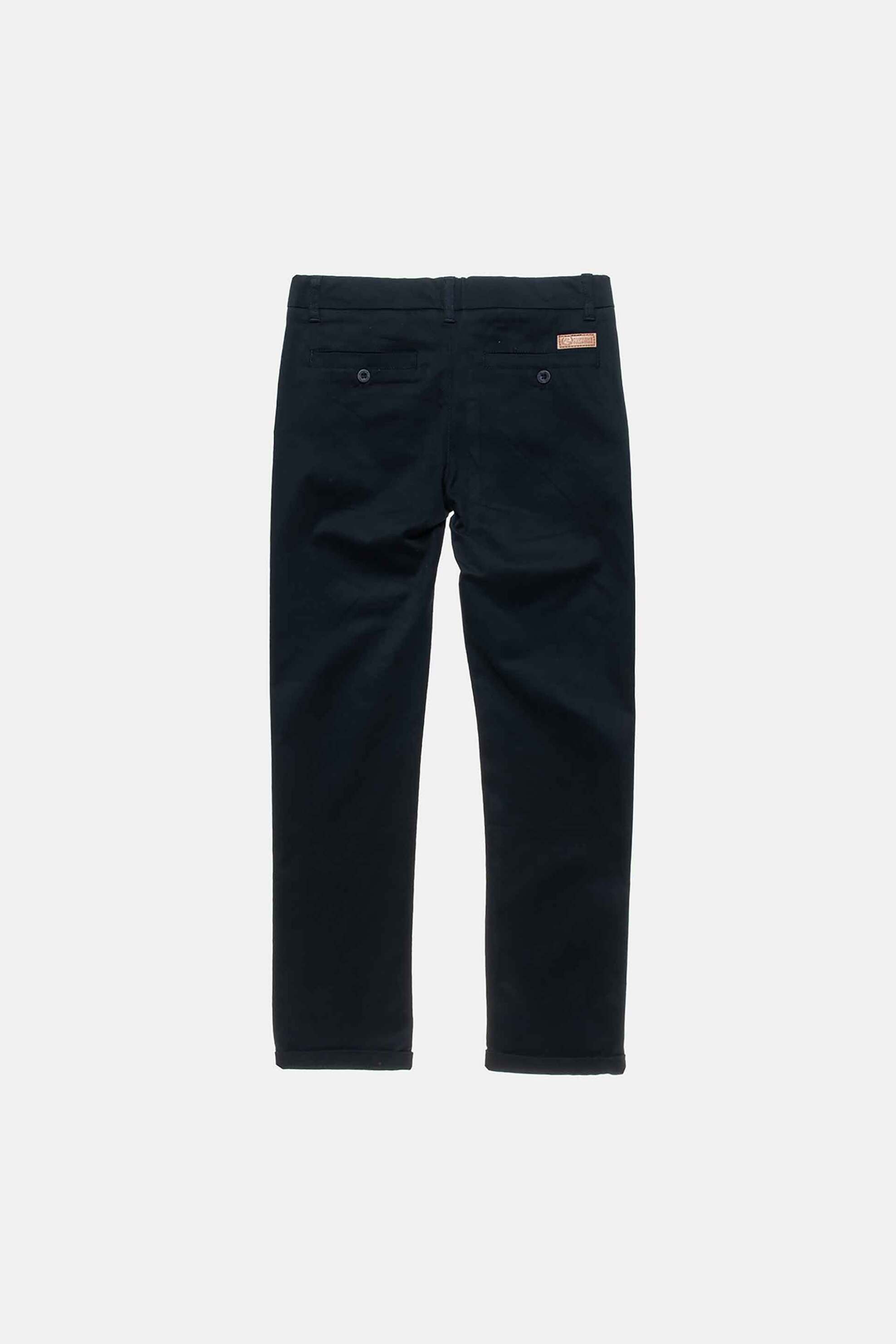 Alouette παιδικό παντελόνι chino με ρεβέρ (12 μηνών - 5 ετών) - 00212302 Μπλε Σκούρο φωτογραφία