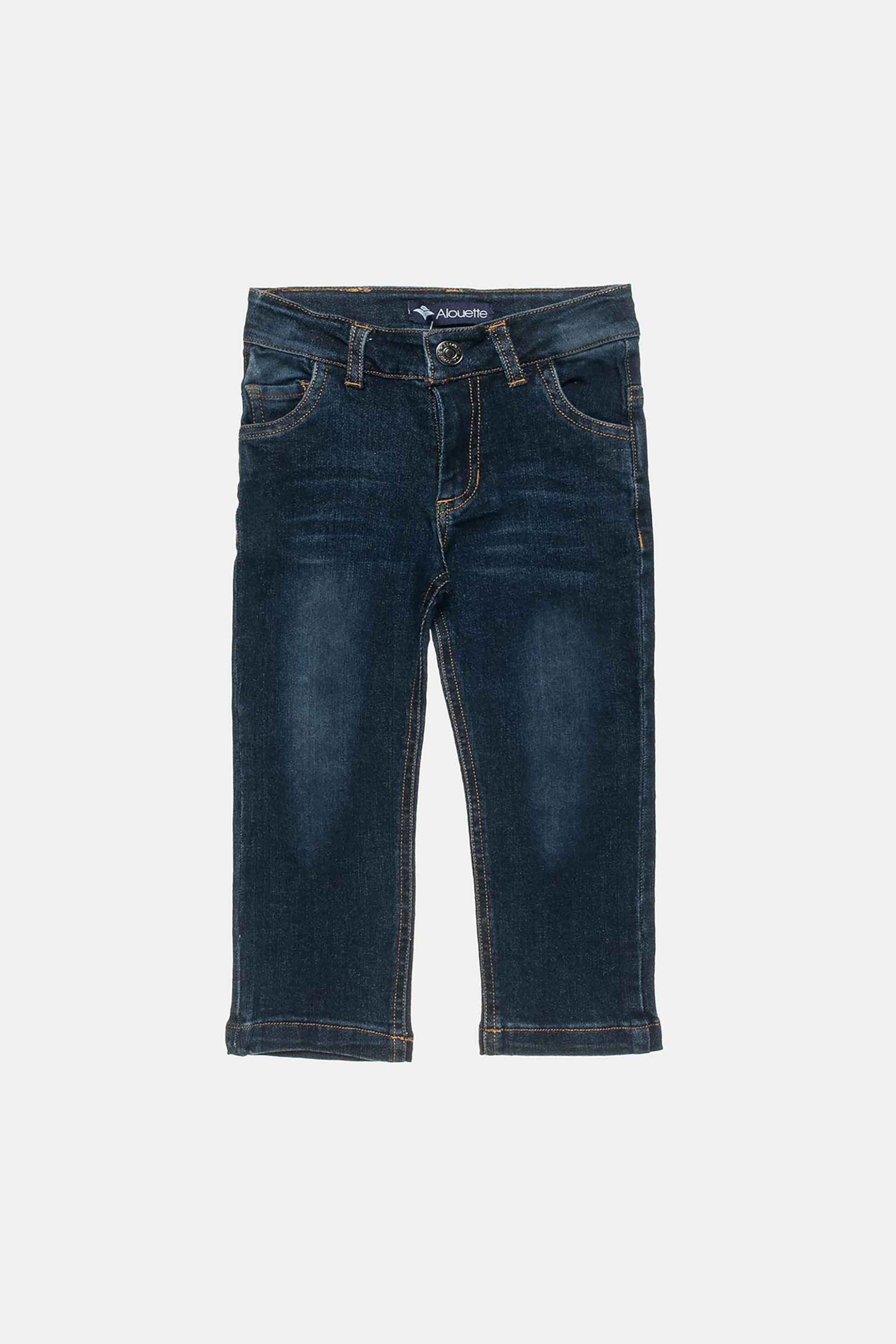 ALOUETTE Alouette παιδικό τζιν παντελόνι σε ίσια γραμμή (12 μηνών - 5 ετών) - 00212305 Μπλε Σκούρο