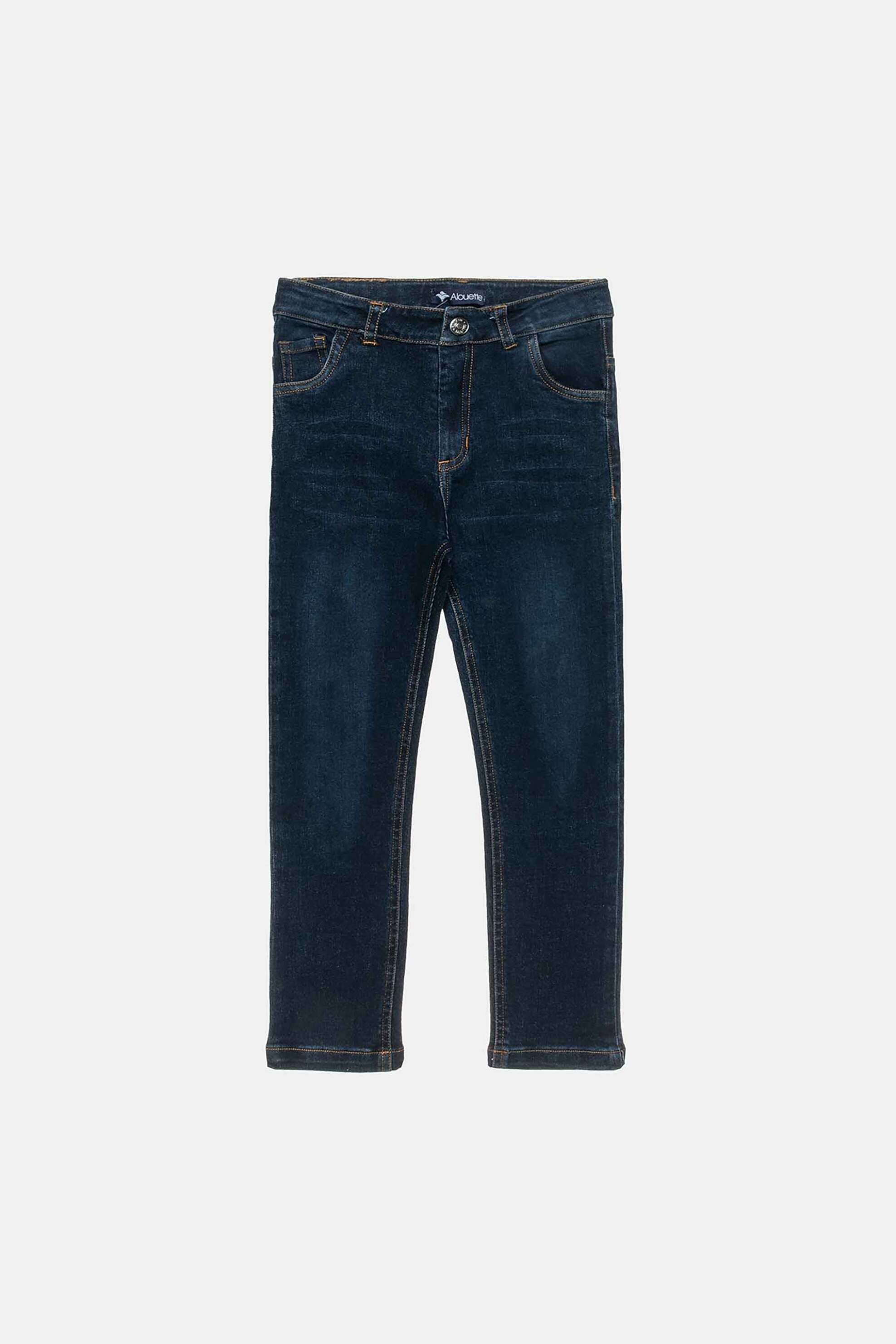 Alouette παιδικό τζιν παντελόνι σε ίσια γραμμή (6 - 16 ετών) - 00913467 Μπλε Σκούρο