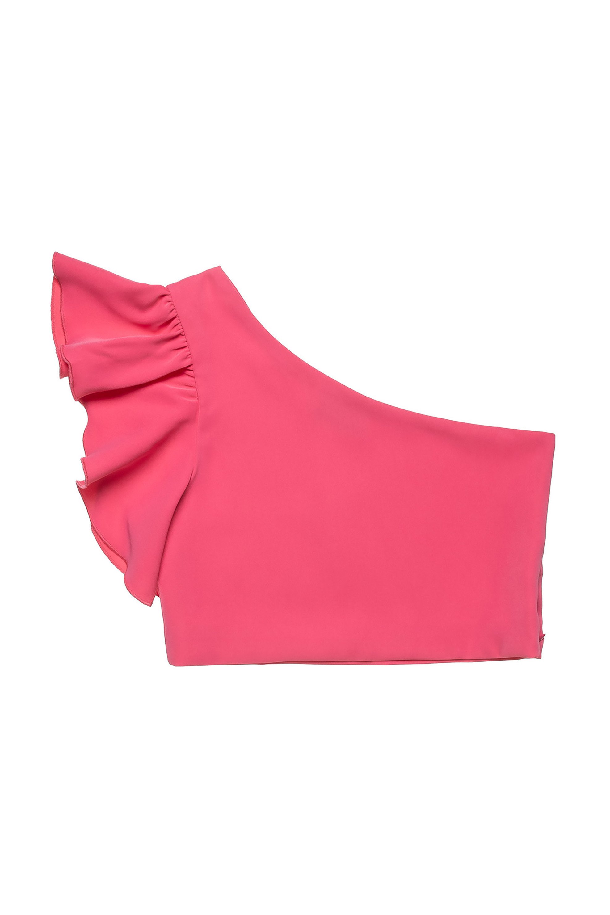 ALOUETTE Alouette παιδική μπλούζα crop με έναν ώμο (6-14 ετών) - 00952969 Φούξια