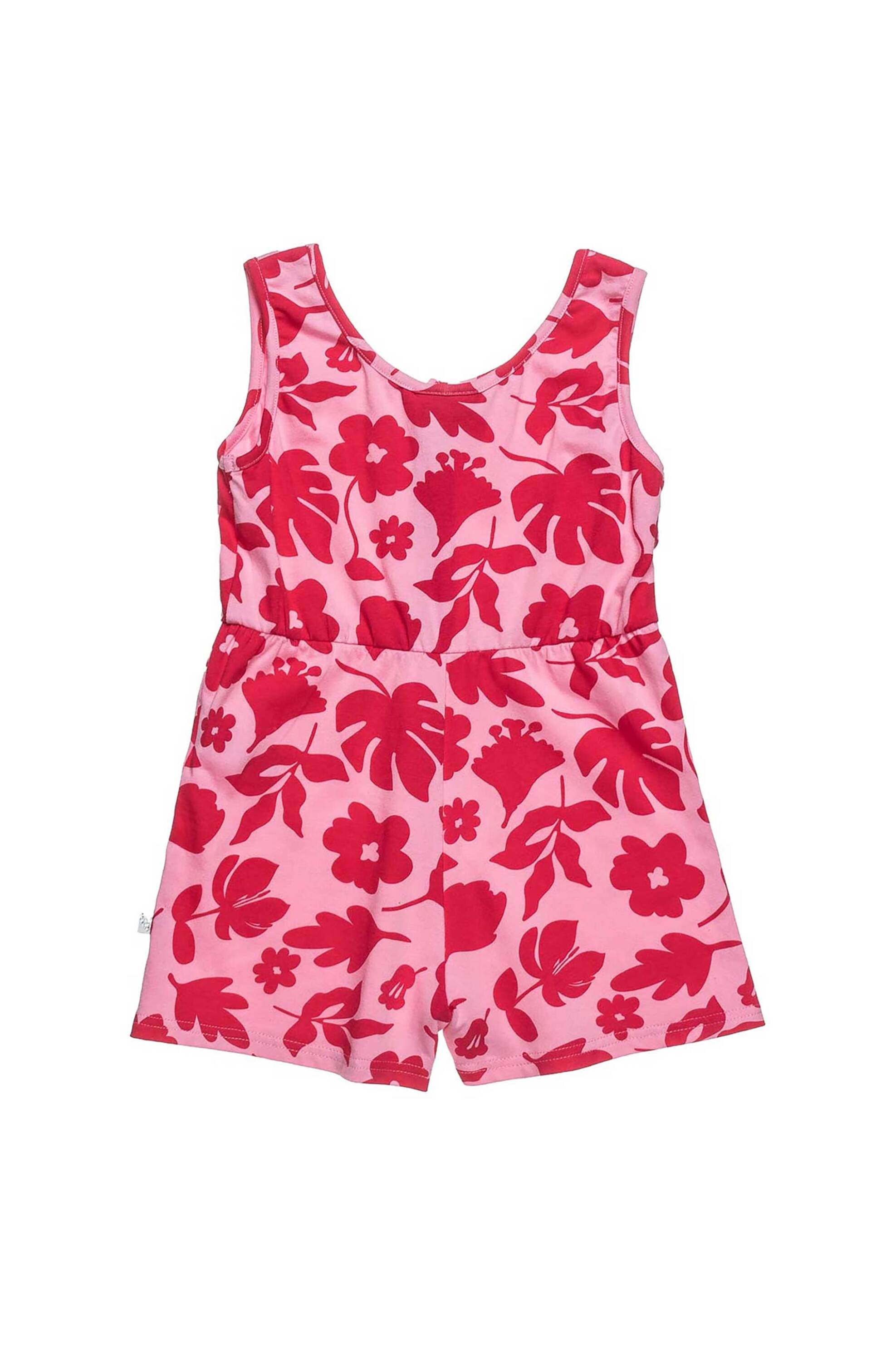 Alouette παιδική ολόσωμη φόρμα σορτς με all-over floral print (18 μηνών - 5 ετών) - 00212370 Ροζ φωτογραφία
