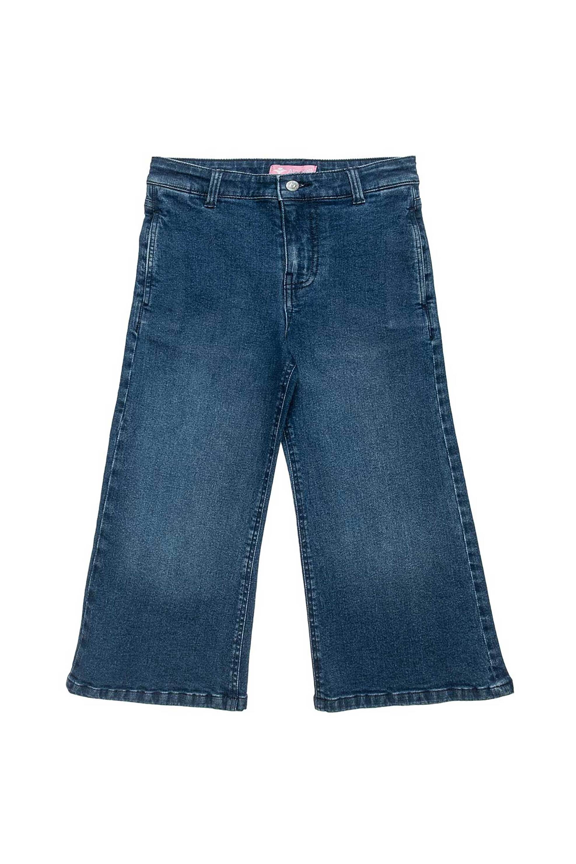 ALOUETTE Alouette παιδικό τζιν παντελόνι Wide Leg (6 - 14 ετών) - 00913549 Μπλε Σκούρο