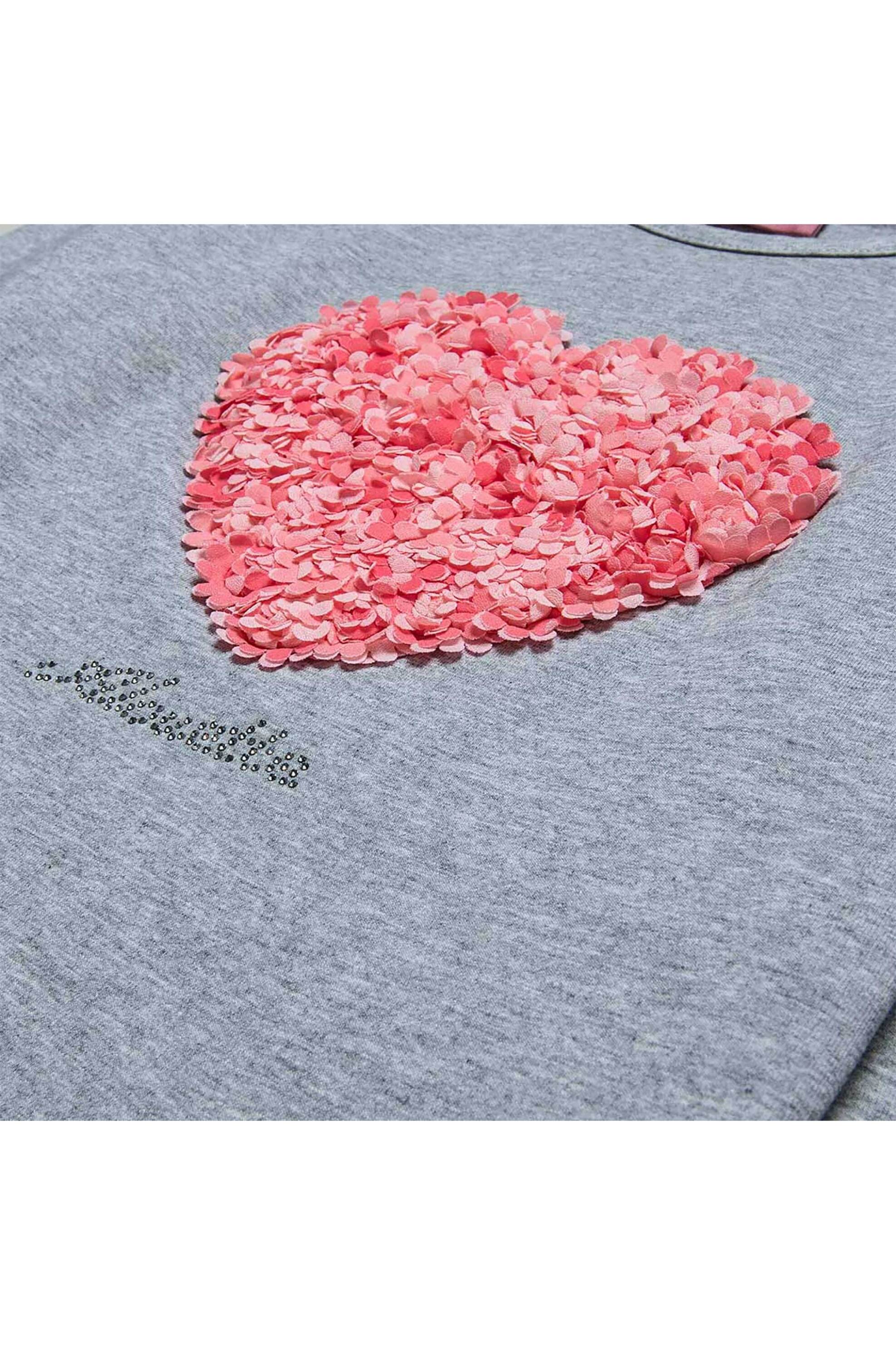 Alouette παιδική μπλούζα με γκοφρέ σχέδιο - 00922823 Γκρι φωτογραφία