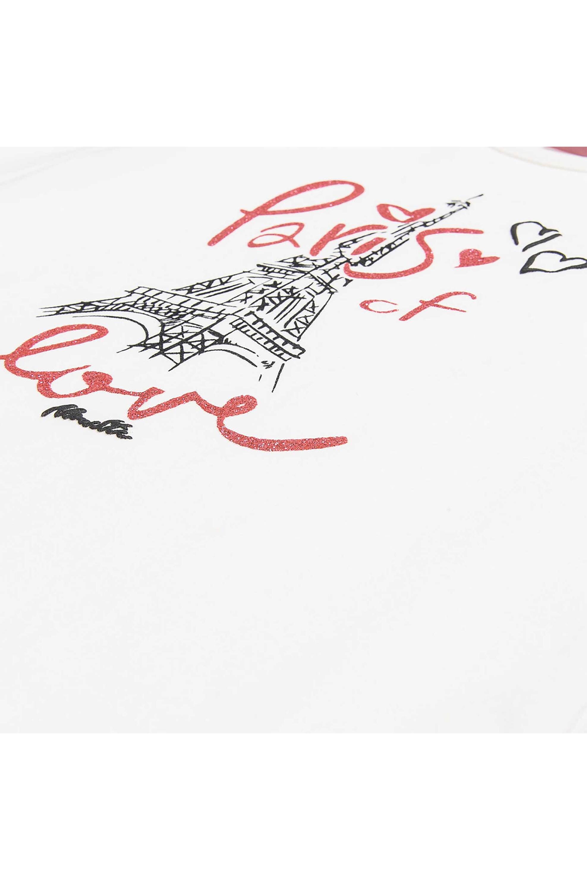 Alouette παιδική μπλούζα με glitter λεπτομέρειες - 00221622 Εκρού φωτογραφία