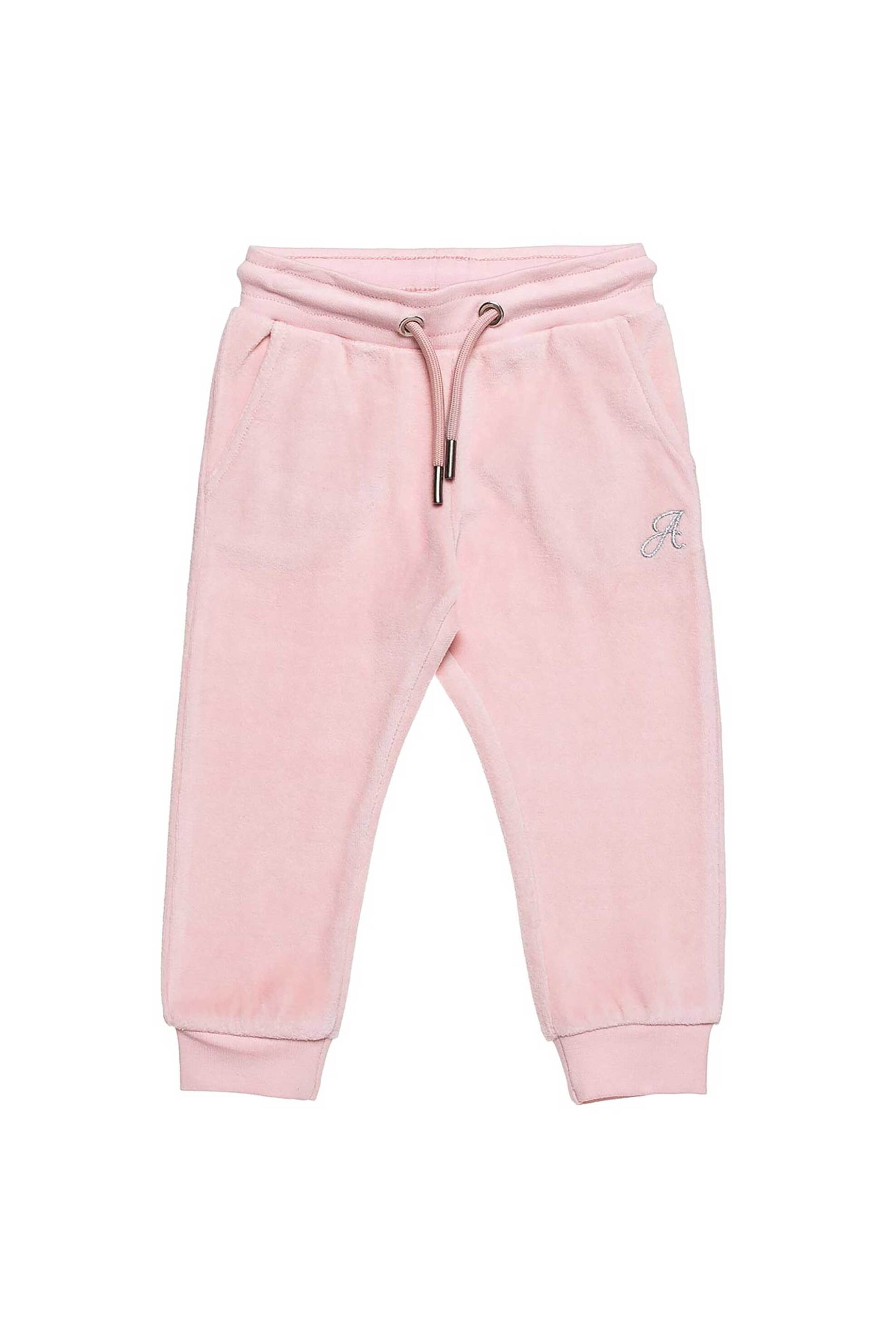 ALOUETTE Alouette παιδικό παντελόνι φόρμας με βελουτέ υφή - 00212381 Ροζ