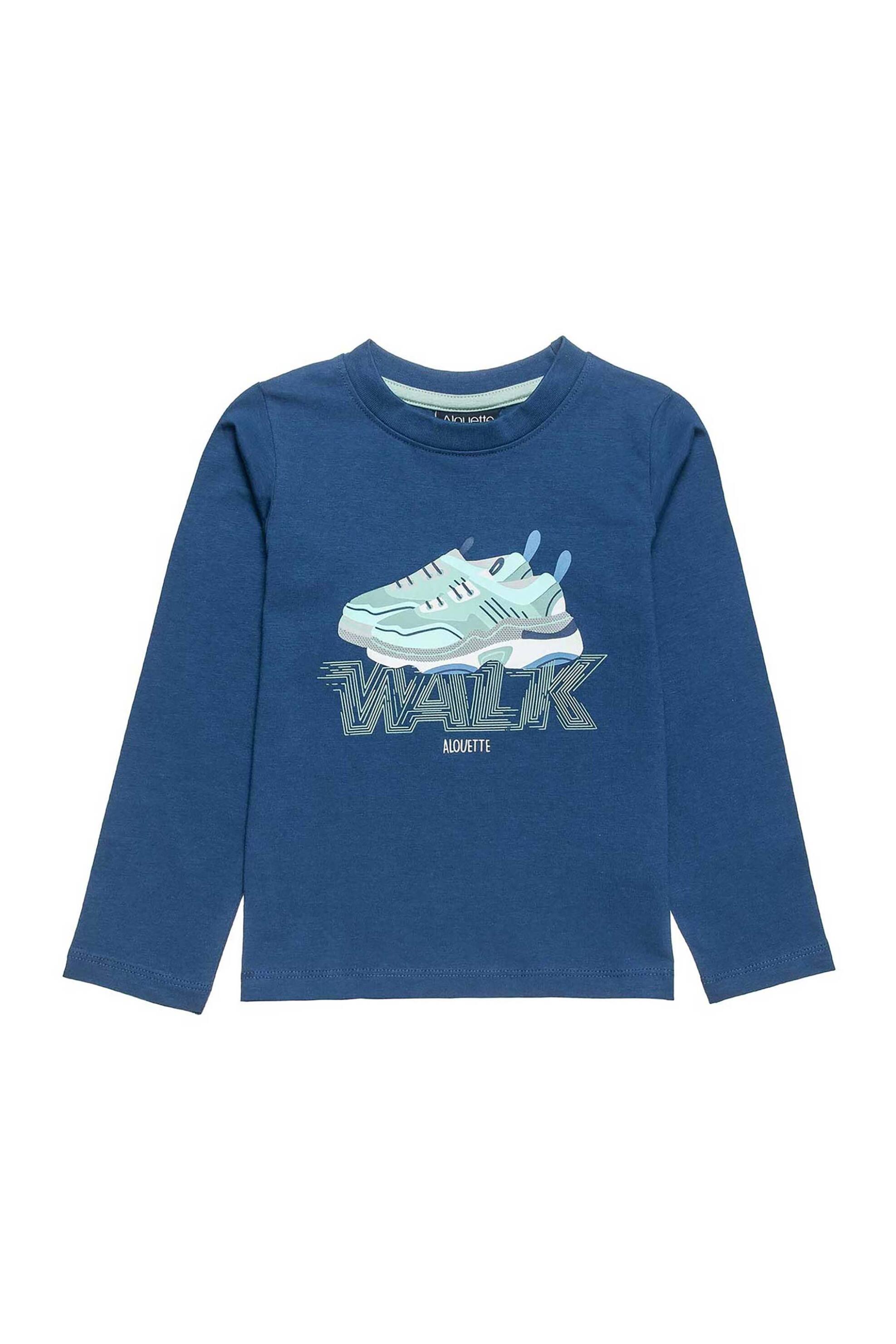 ALOUETTE Alouette παιδική μπλούζα με ανάγλυφο σχέδιο - 00221635 Μπλε
