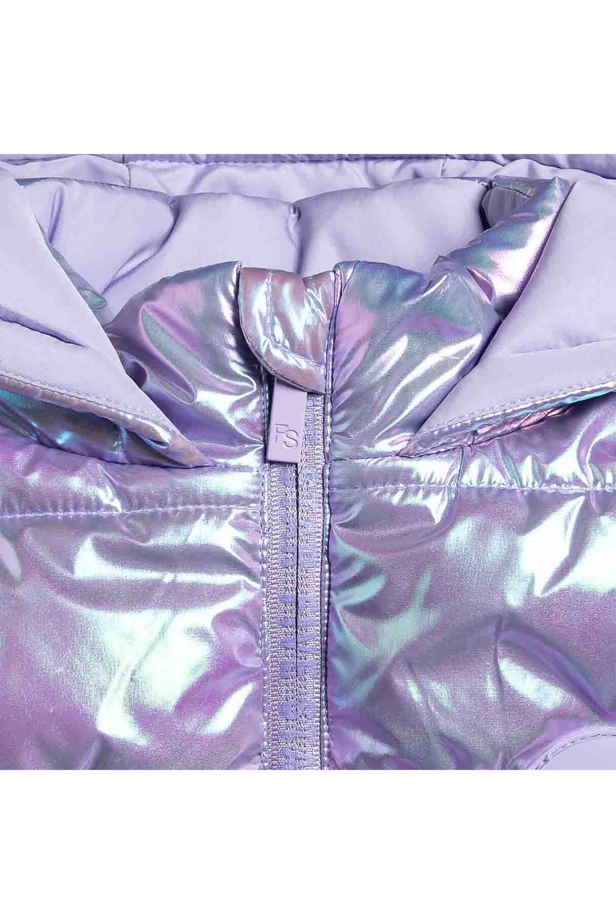 Alouette παιδικό αμάνικο μπουφάν με καπιτονέ σχέδιο και κουκούλα - 00952973 Μοβ φωτογραφία